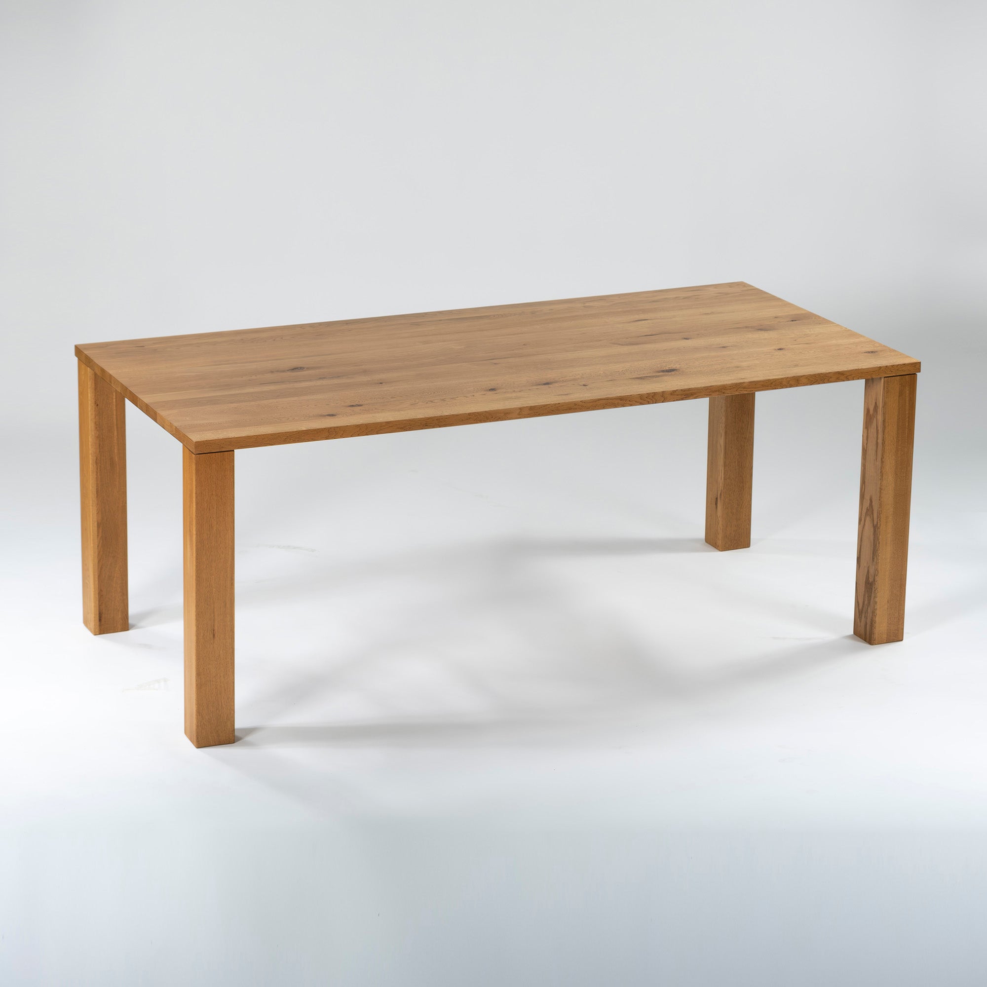 Dining table CRASH GATE Easy life DEN w180 solid white oak natural