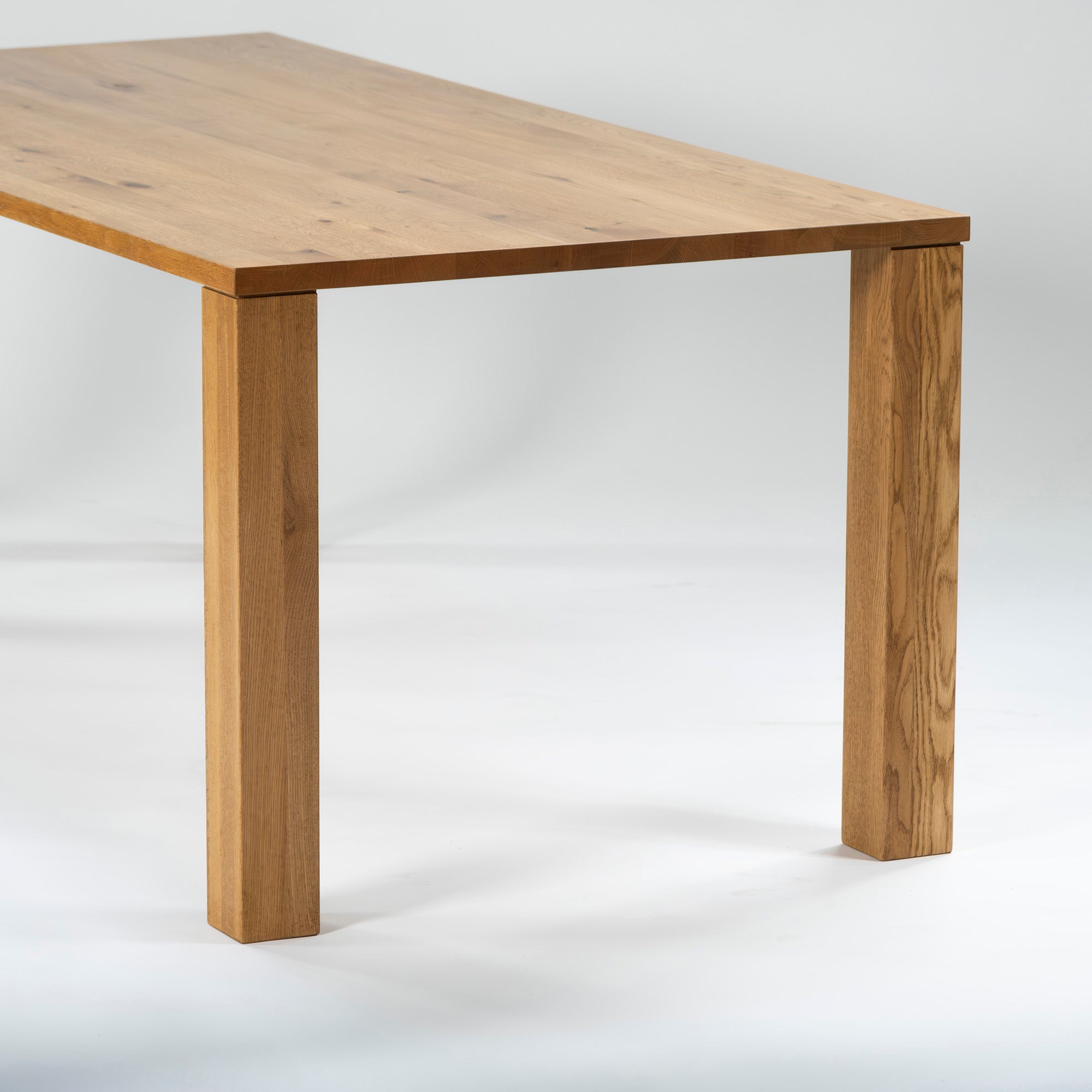 Dining table CRASH GATE Easy life DEN w180 solid white oak natural