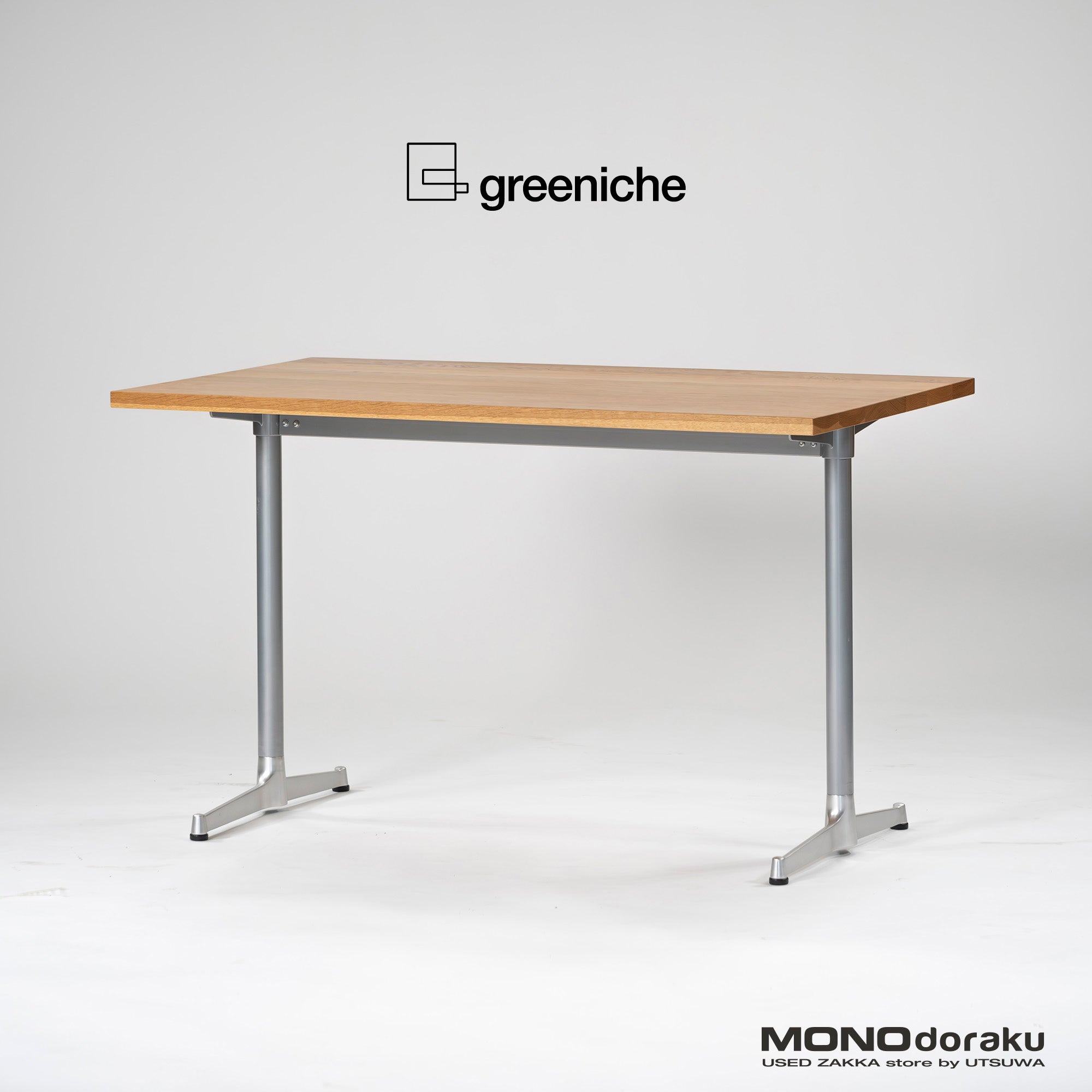 Dining table Greeniche Original cafe table W120 Oak solid wood Scandinavian Mid-century Cafe
