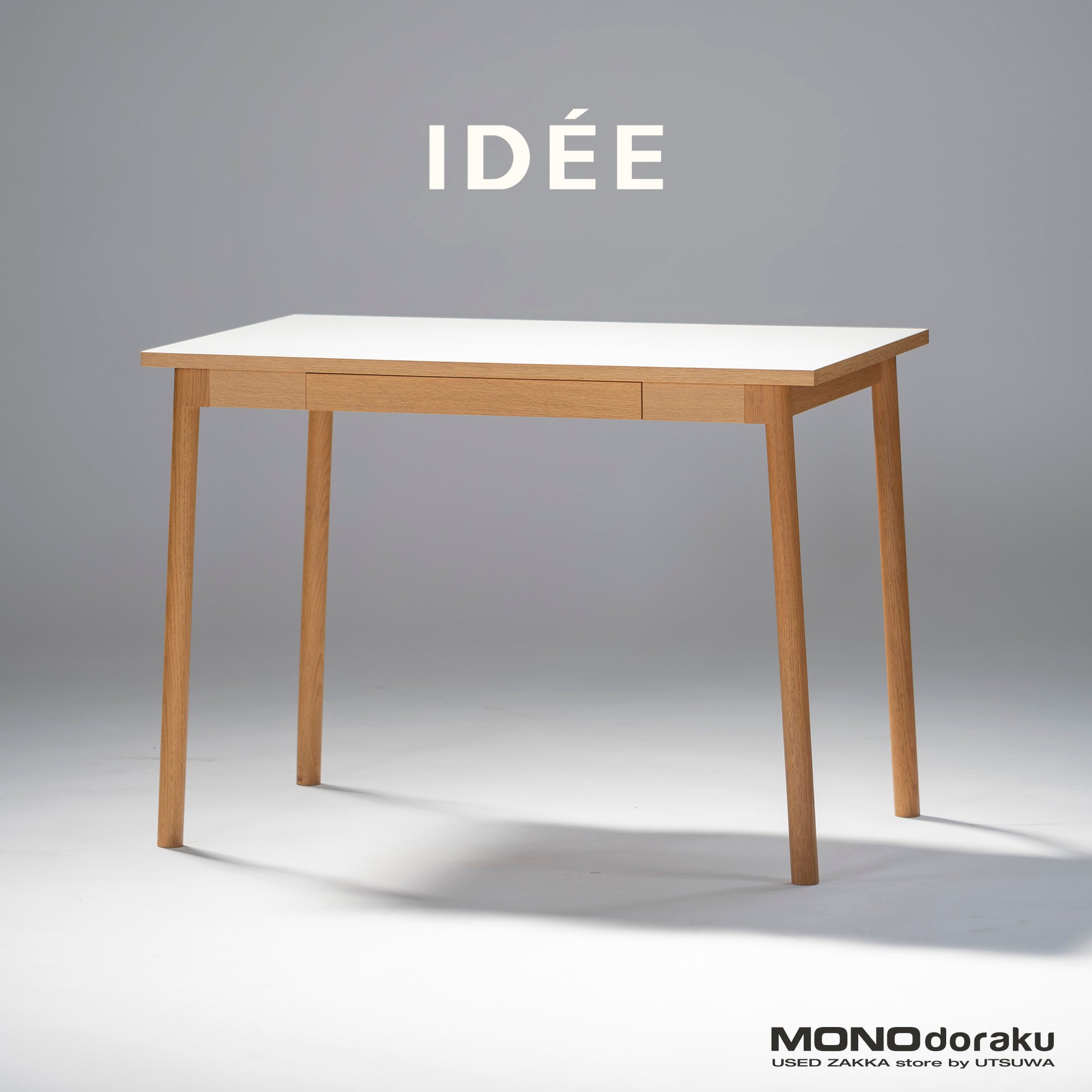Dining table IDEE STILT w100 Oak wood Melamine top Nordic Natural modern Desk