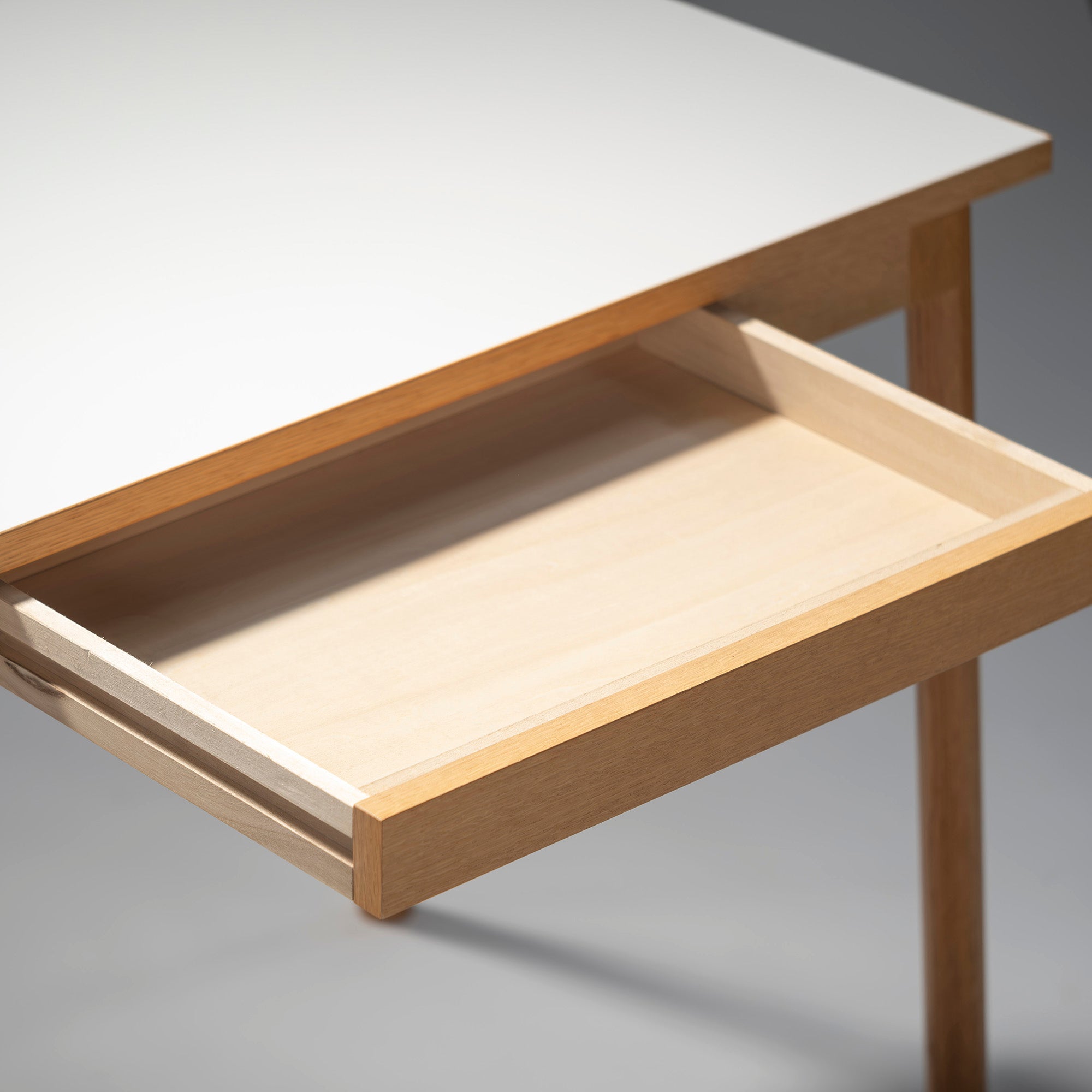Dining table IDEE STILT w100 Oak wood Melamine top Nordic Natural modern Desk