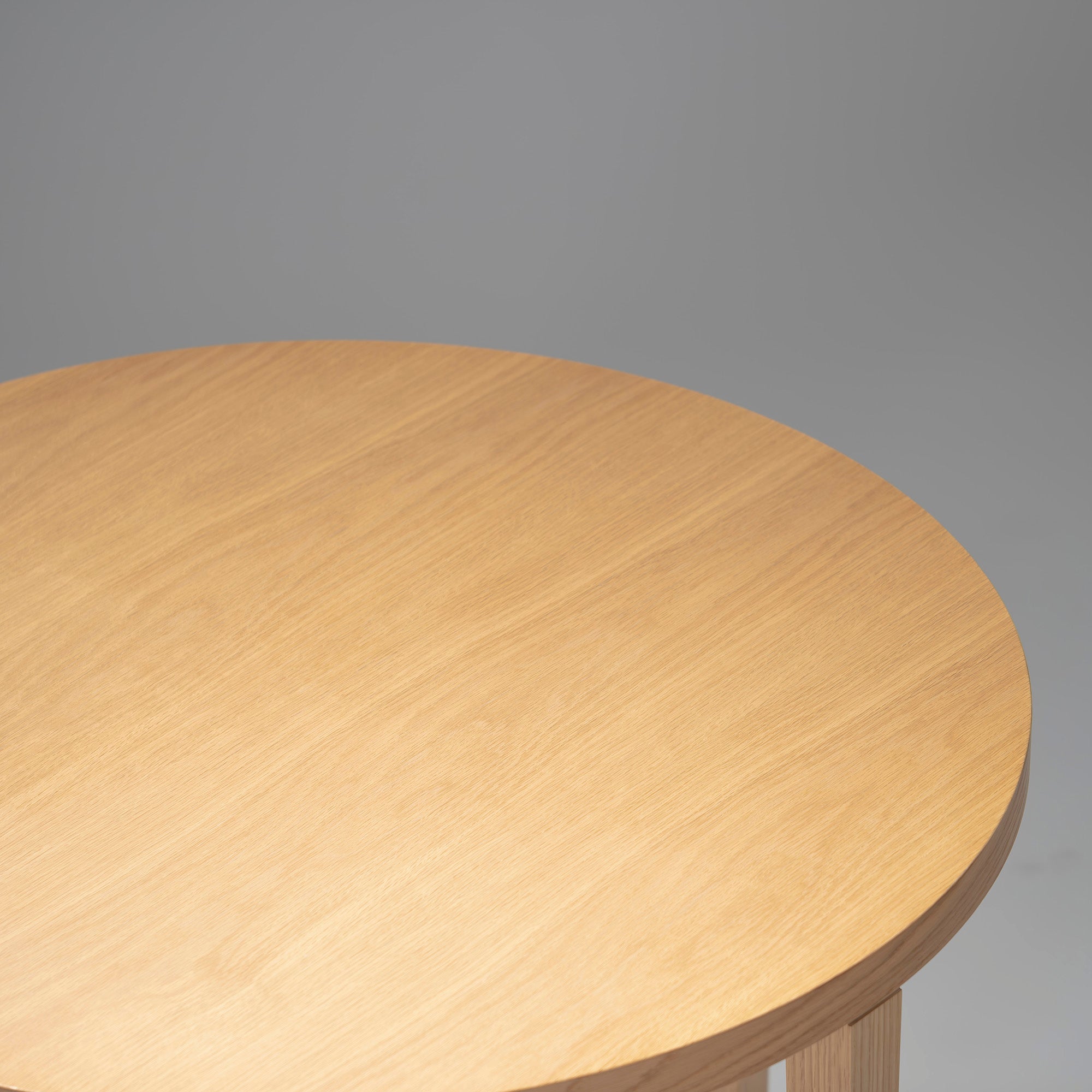 Dining table ACTUS FB round table Oak wood w90 tapered legs Nordic modern simple modern round