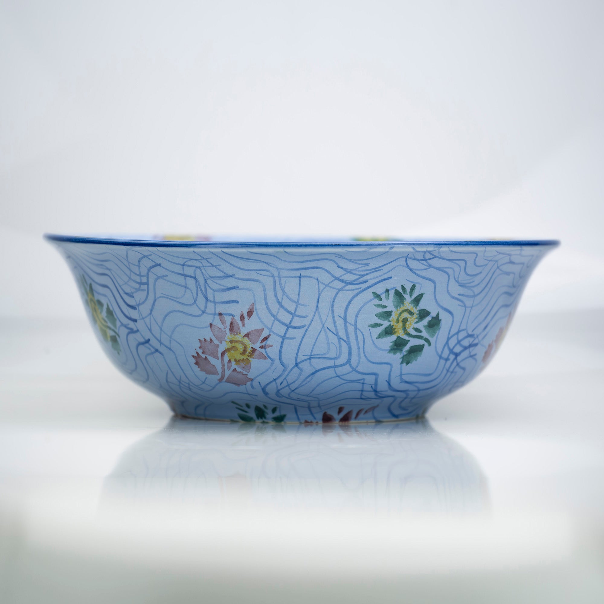 Tiffany & Co. ALFAMA Hand Painted Large Bowl Serving Bowl Tableware