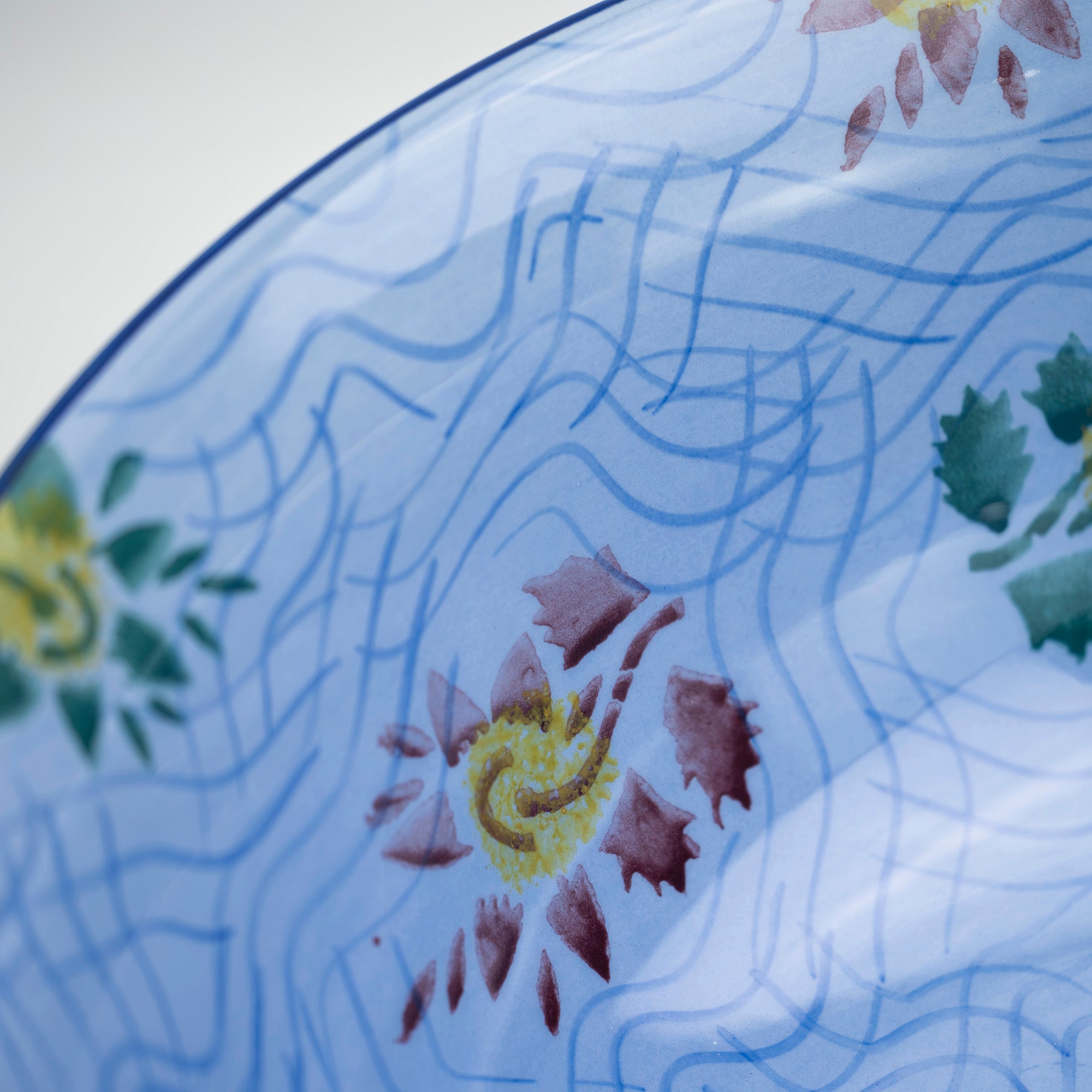 Tiffany & Co. ALFAMA Hand Painted Large Bowl Serving Bowl Tableware