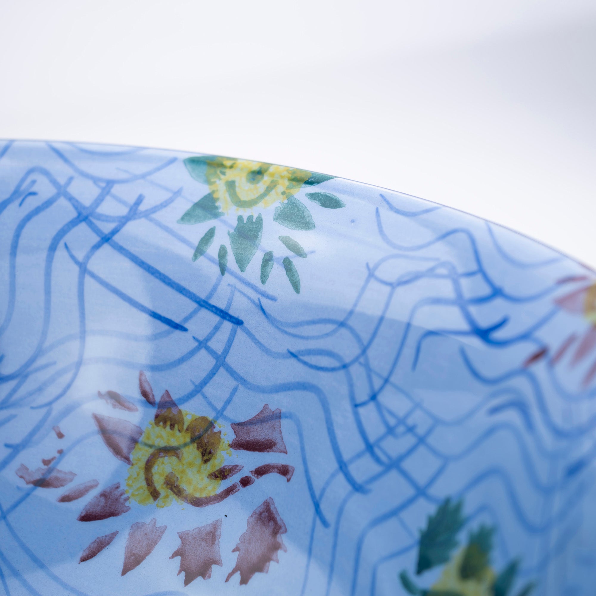 Tiffany & Co. ALFAMA Hand Painted Large Bowl Serving Bowl Tableware