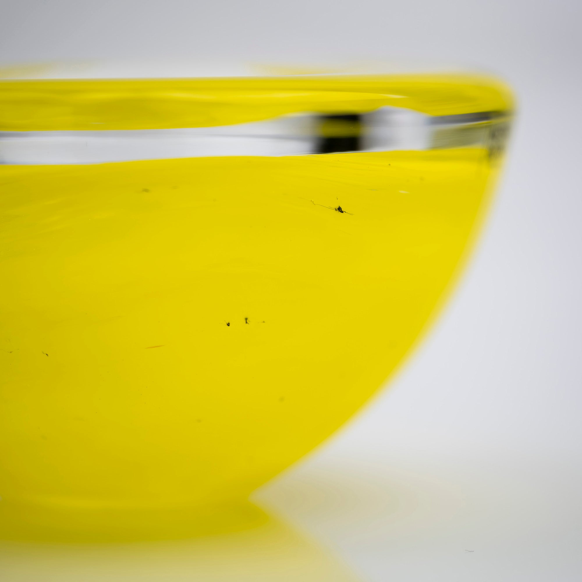 Kosta Boda Atoll Candle Holder by Anna Ehrner, Vintage 1997s, Yellow (1)