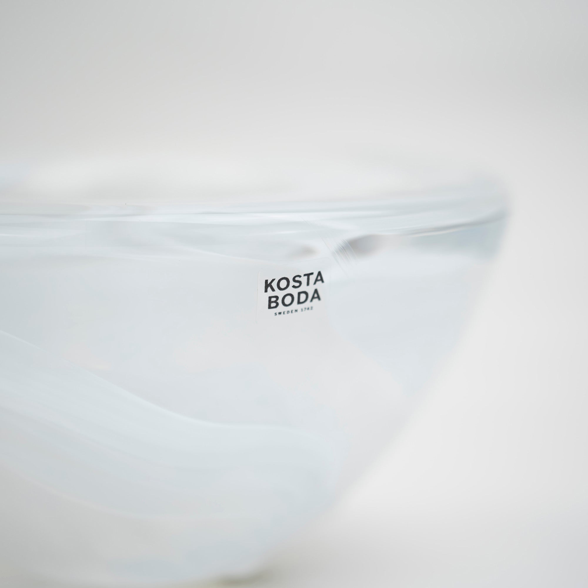 Kosta Boda Atoll Candle Holder by Anna Ehrner, 1997 Vintage, White