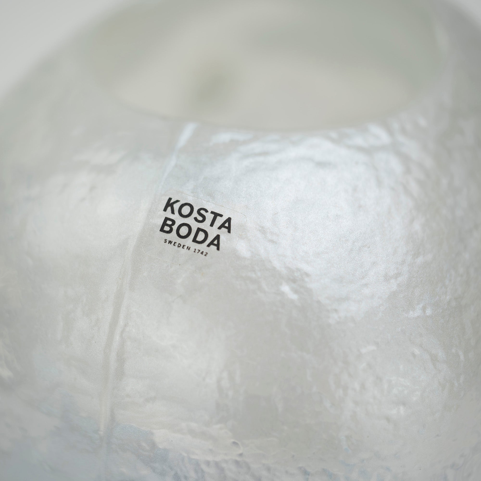 Kosta Boda Skull Candle Holder, Ludvig Lofgren, Clear