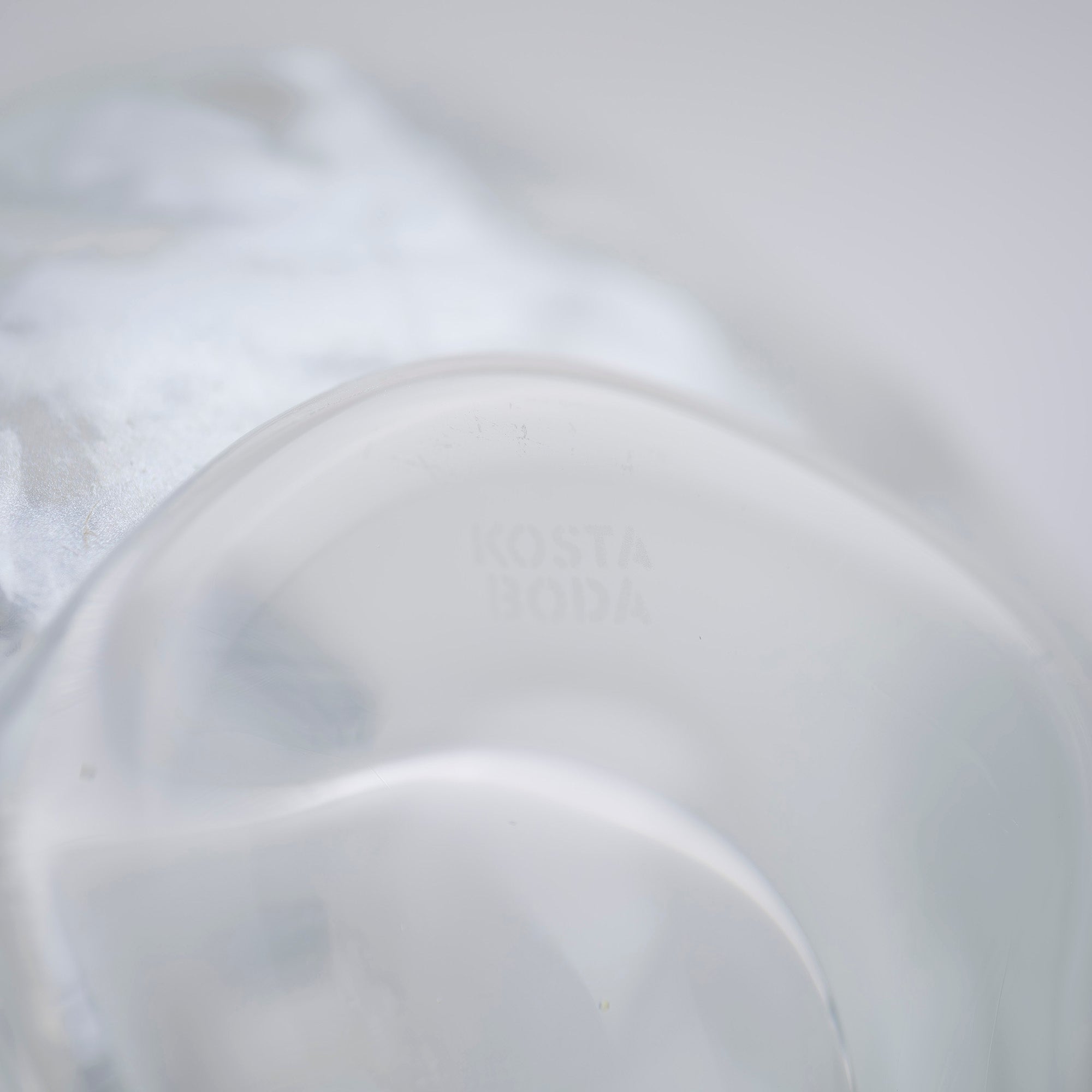 Kosta Boda Skull Candle Holder, Ludvig Lofgren, Clear