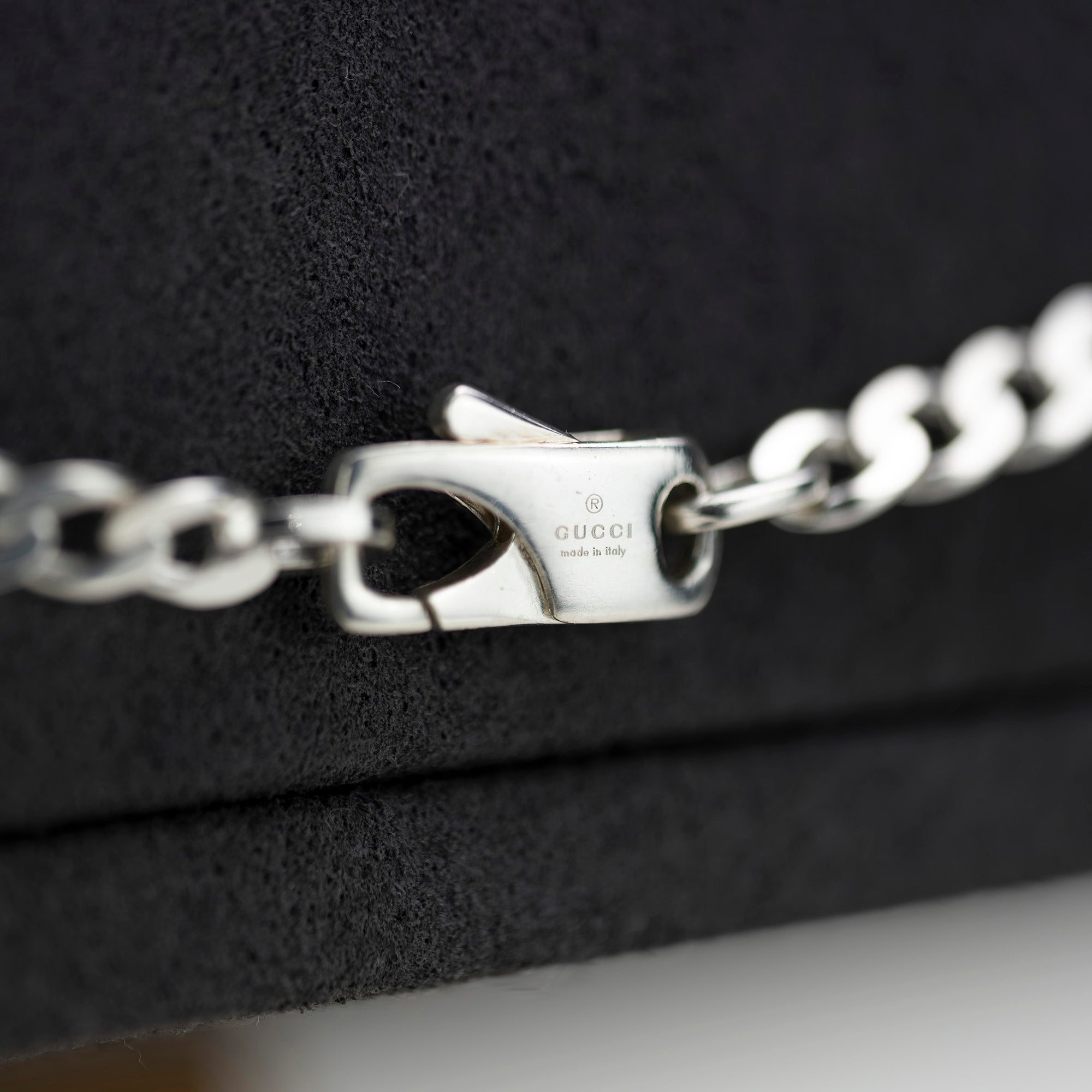Gucci Ring Necklace Cutout G Sterling Silver Kihei Chain