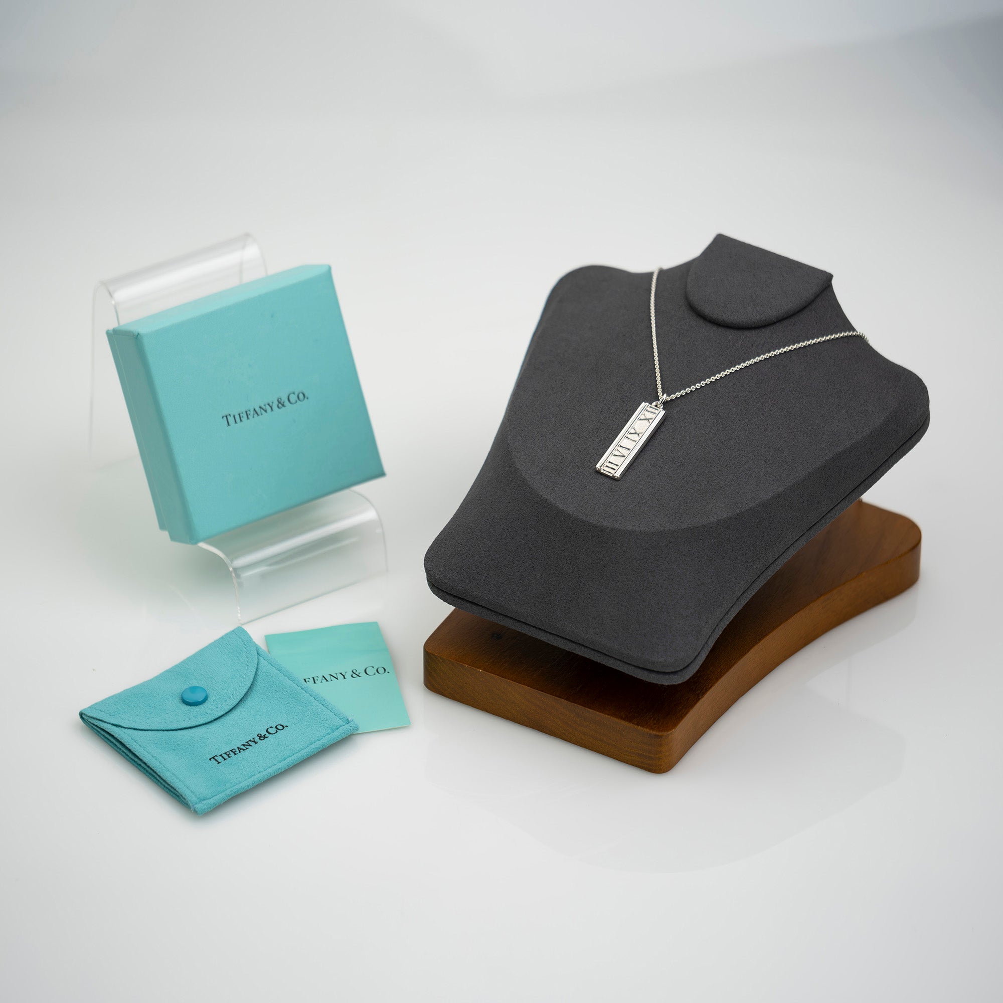 Tiffany & Co. Atlas Collection Necklace, Sterling Silver, Excellent Condition