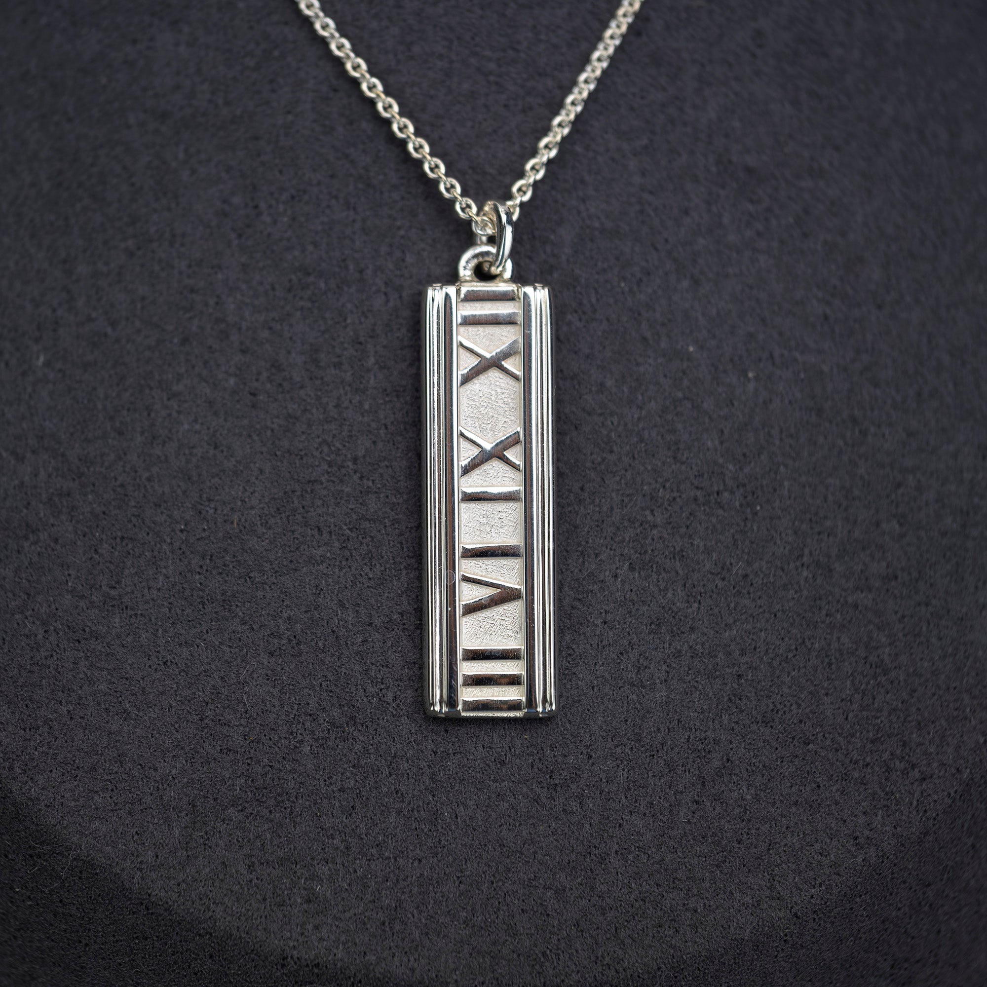 Tiffany & Co. Atlas Collection Necklace, Sterling Silver, Excellent Condition