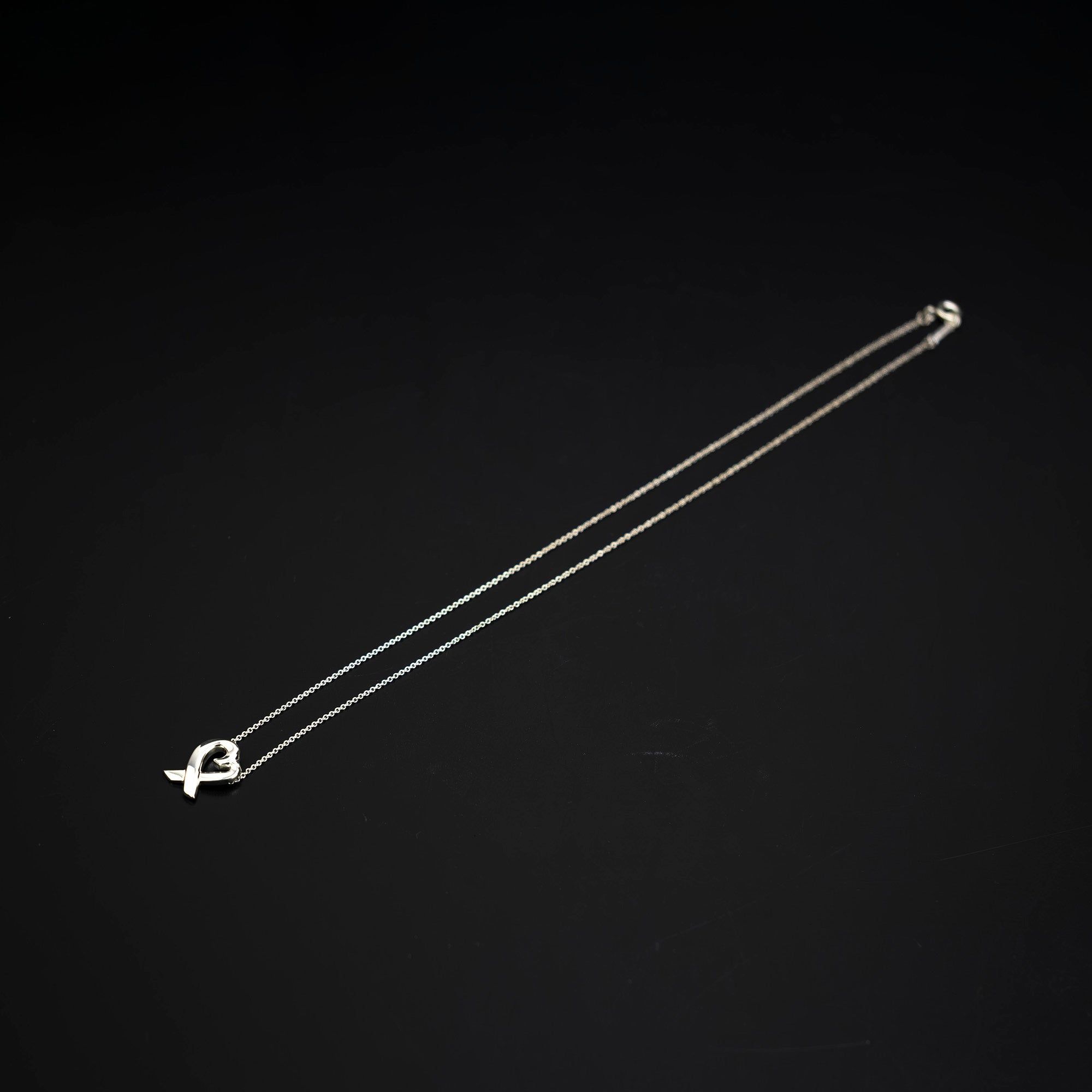 Tiffany & Co. Loving Heart Necklace, Sterling Silver, Paloma Picasso, Like New