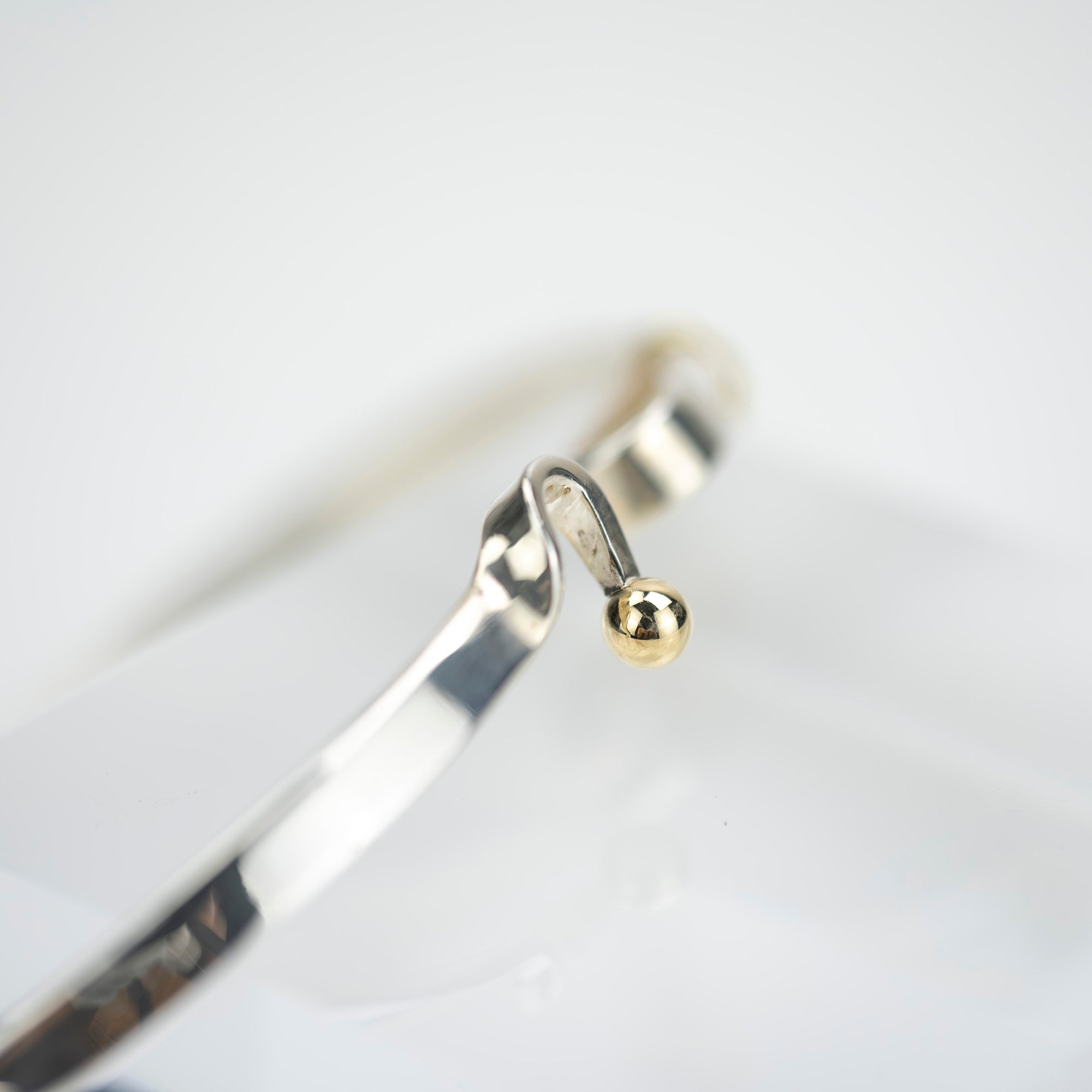 Tiffany & Co. Hook & Eye Bangle Bracelet Accessory Silver 925 K18 12.6g