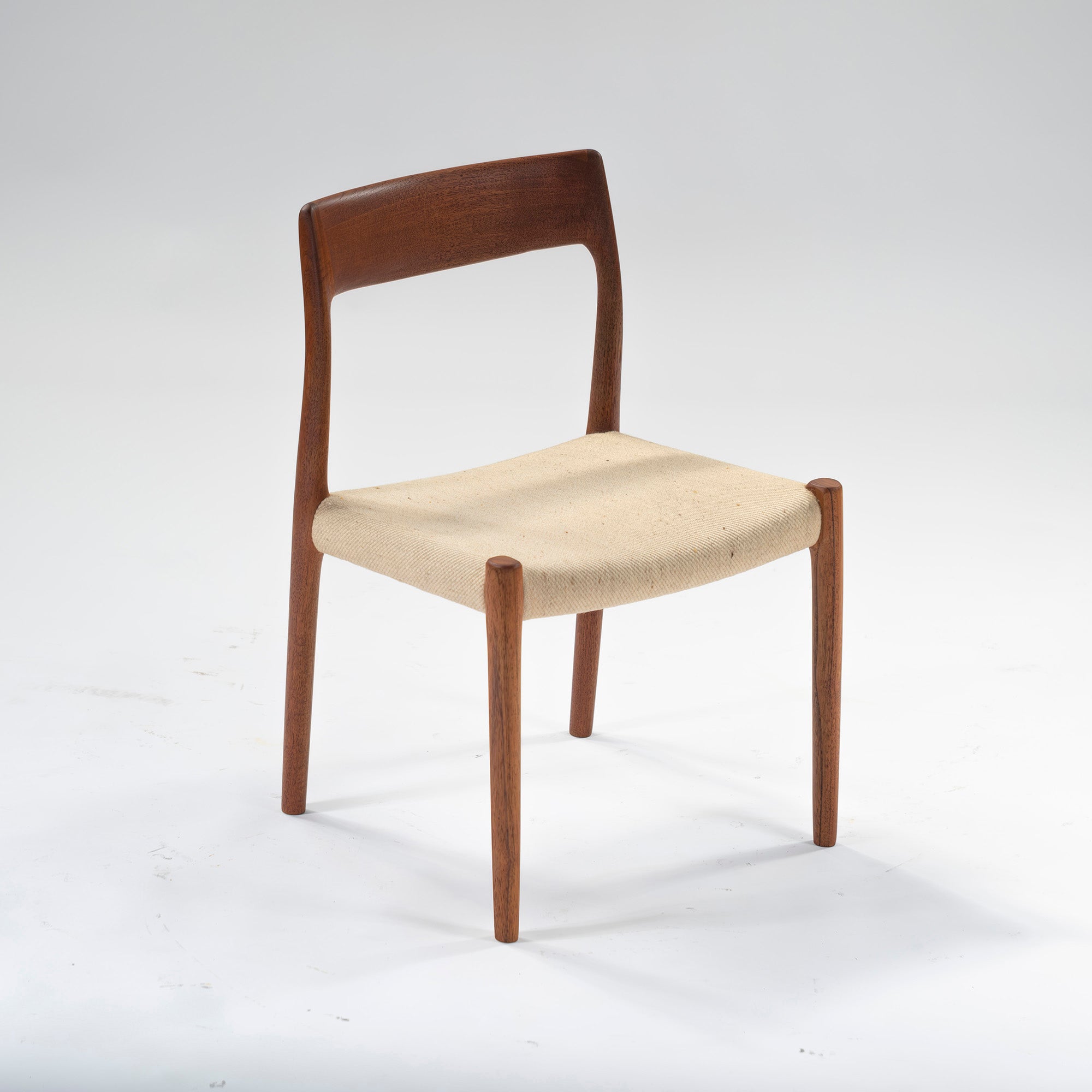 Dining chair JL Moller JLMOLLER model77 (1) Teak wood Nordic vintage Made in Denmark Niels O Moller