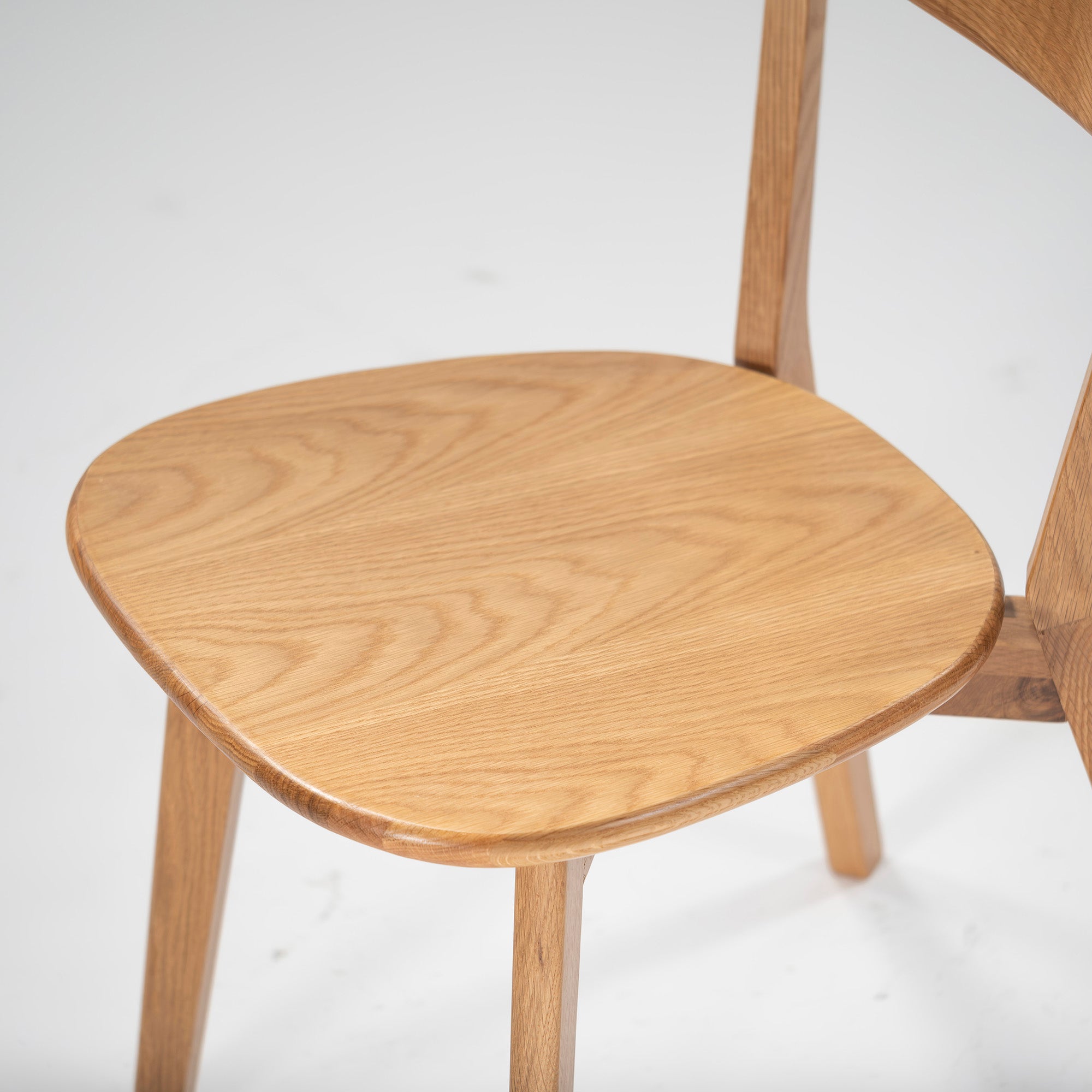 Dining chair, unused and stored, Okawa furniture, River, set of 2, oak, solid wood, natural modern, simple modern, Scandinavian