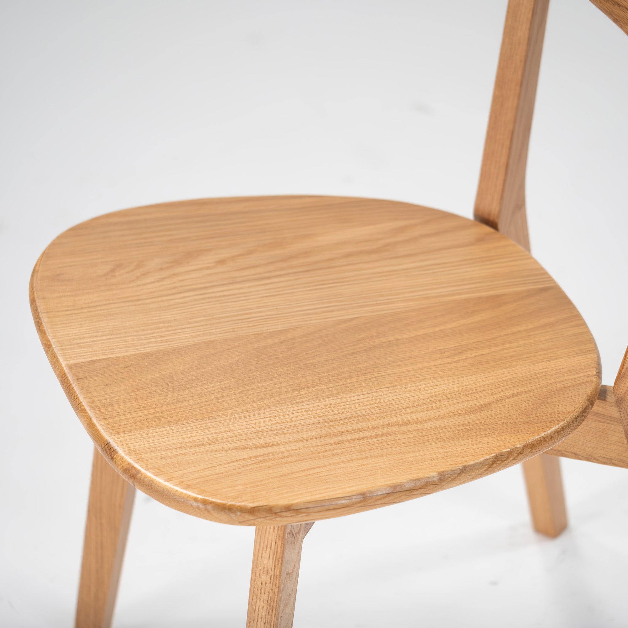 Dining chair, unused and stored, Okawa furniture, River, set of 2, oak, solid wood, natural modern, simple modern, Scandinavian