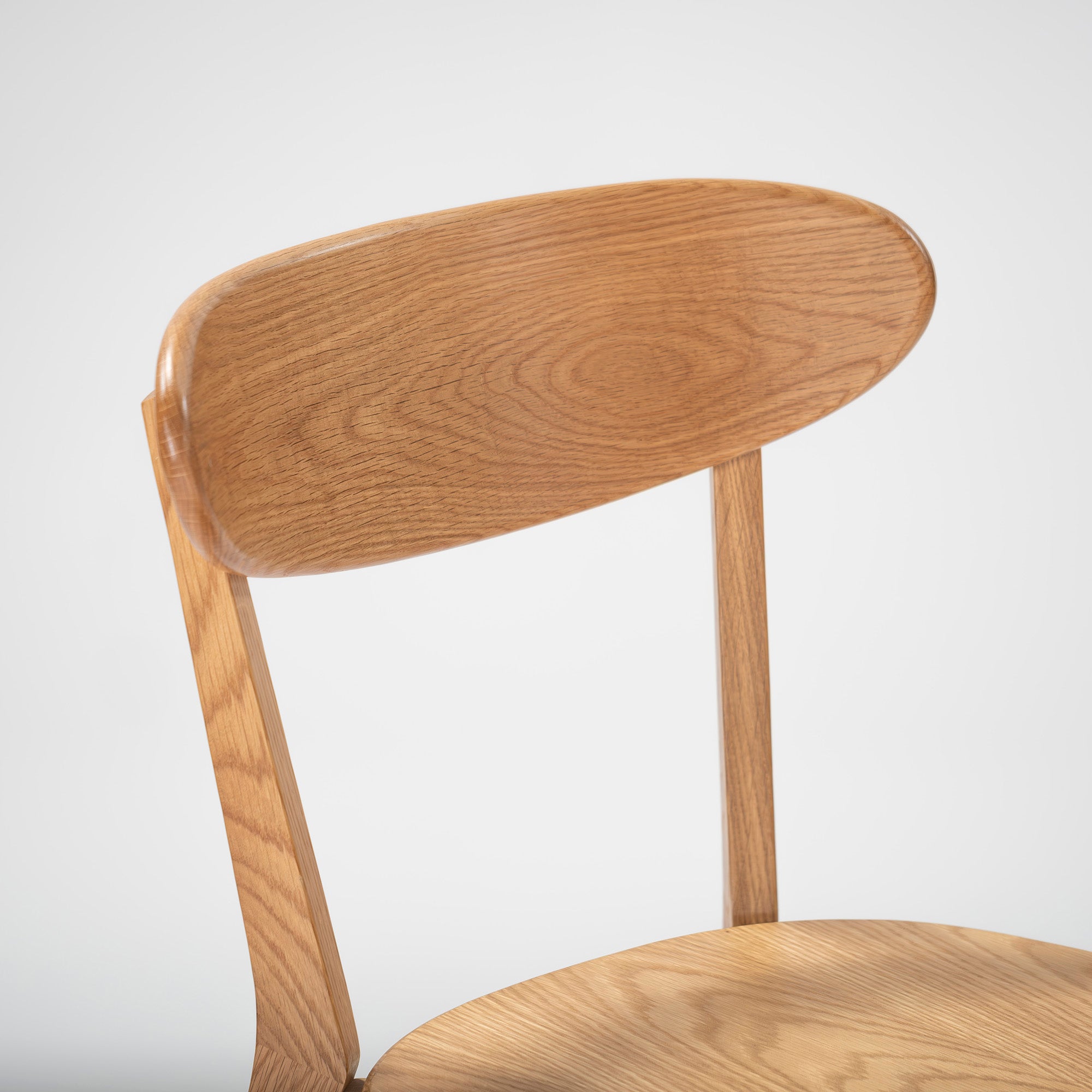 Dining chair, unused and stored, Okawa furniture, River, set of 2, oak, solid wood, natural modern, simple modern, Scandinavian