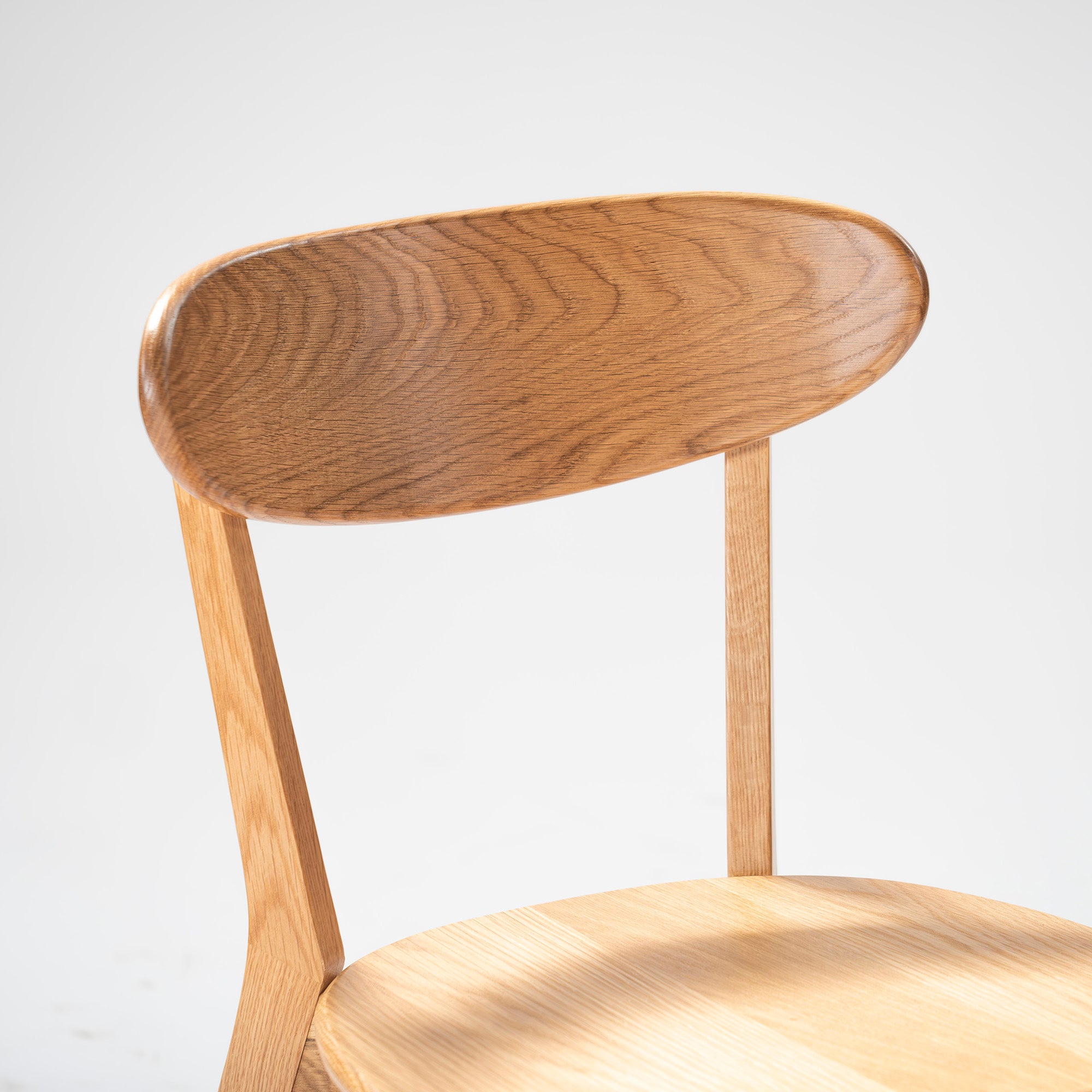 Dining chair, unused and stored, Okawa furniture, River, set of 2, oak, solid wood, natural modern, simple modern, Scandinavian