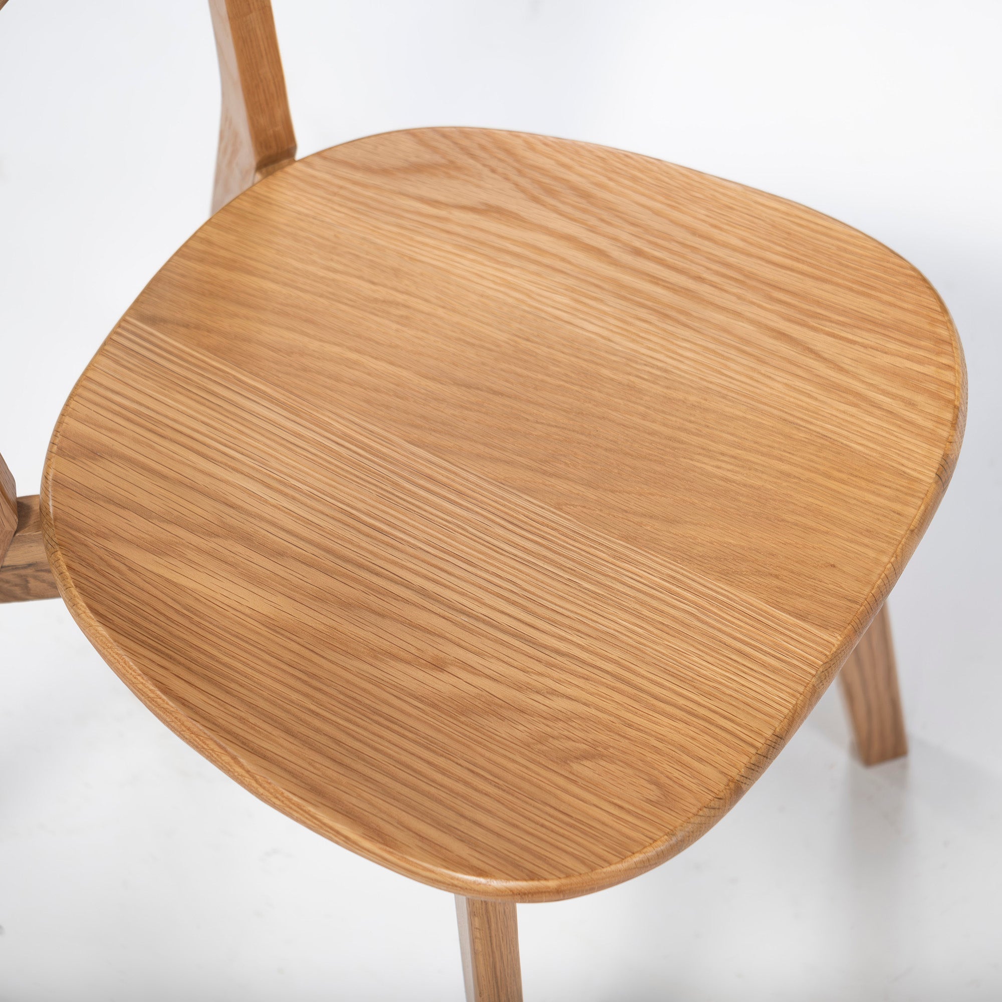 Dining chair, unused and stored, Okawa furniture, River, set of 2, oak, solid wood, natural modern, simple modern, Scandinavian