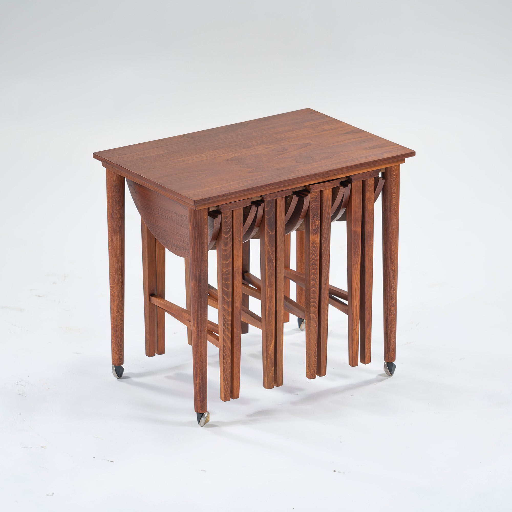 Side table Poul Hundevad Novy Domov Nesting table Teak Beech Czechoslovakia Nordic vintage British vintage