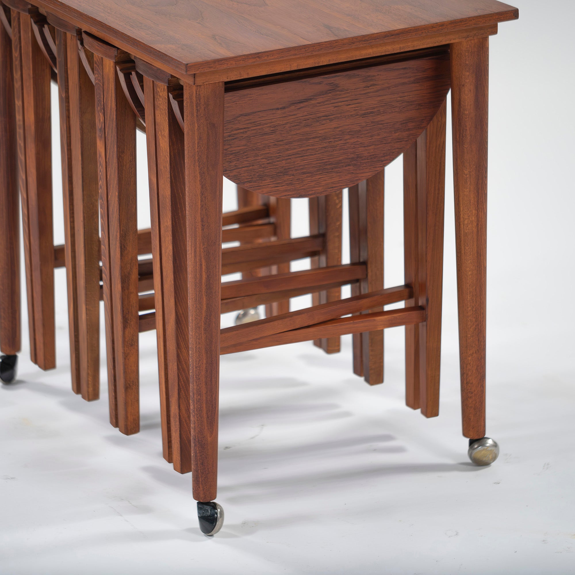Side table Poul Hundevad Novy Domov Nesting table Teak Beech Czechoslovakia Nordic vintage British vintage