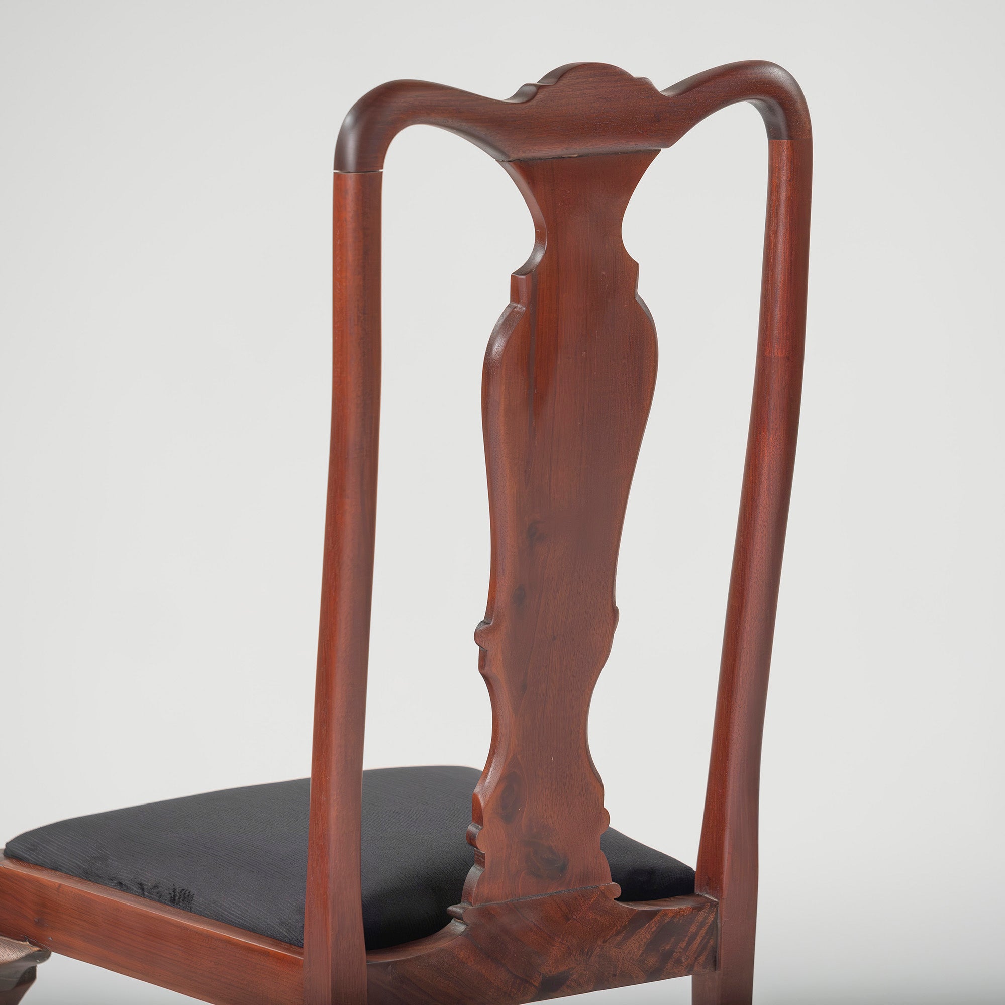 Dining chair, British antique, Queen Anne chair, mahogany (1), 1930s, British vintage, classic design, cabriole legs