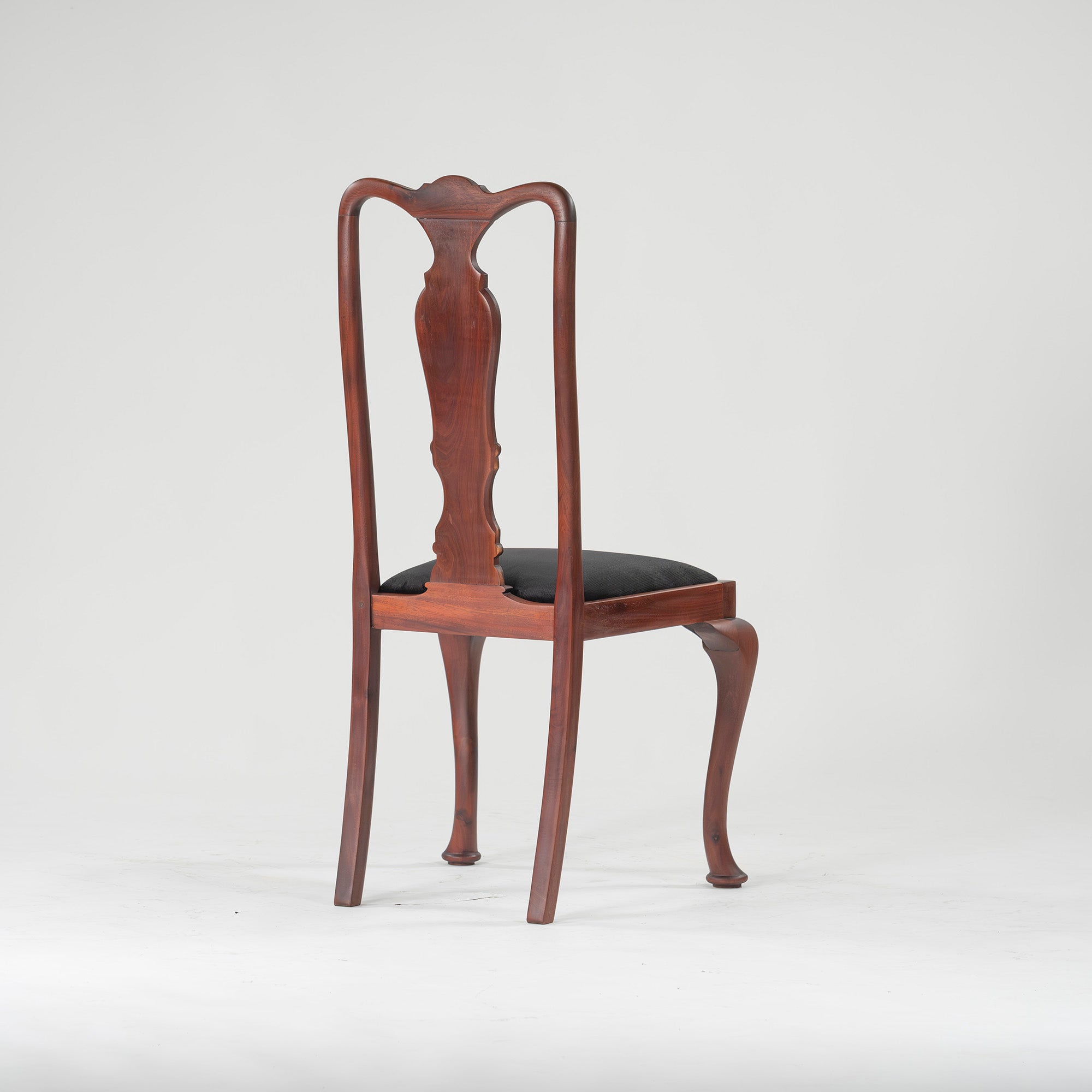 Dining Chair, British Antique, Queen Anne Chair, Mahogany (2), 1930s, British Vintage, Classic Design, Cat Legs