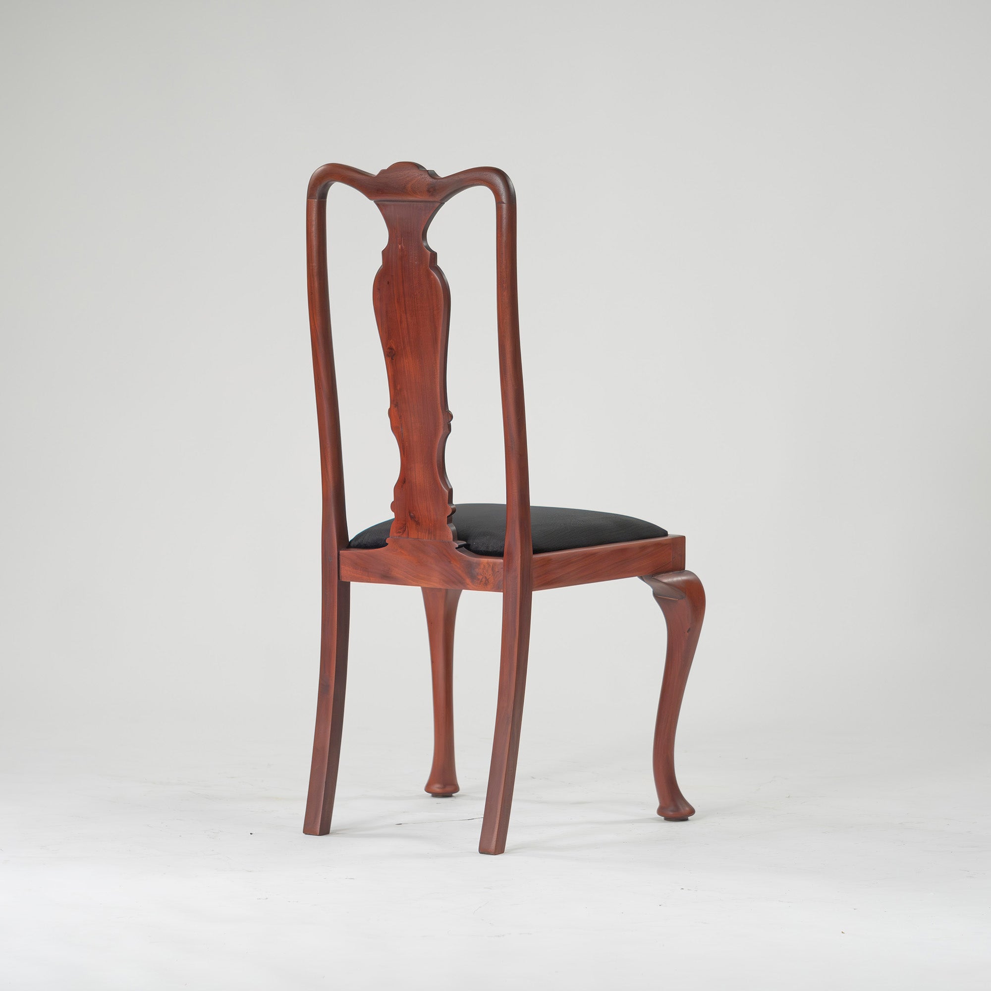 Dining Chair British Antique Queen Anne Chair Mahogany (3) 1930s British Vintage Classic Design Cat Leg