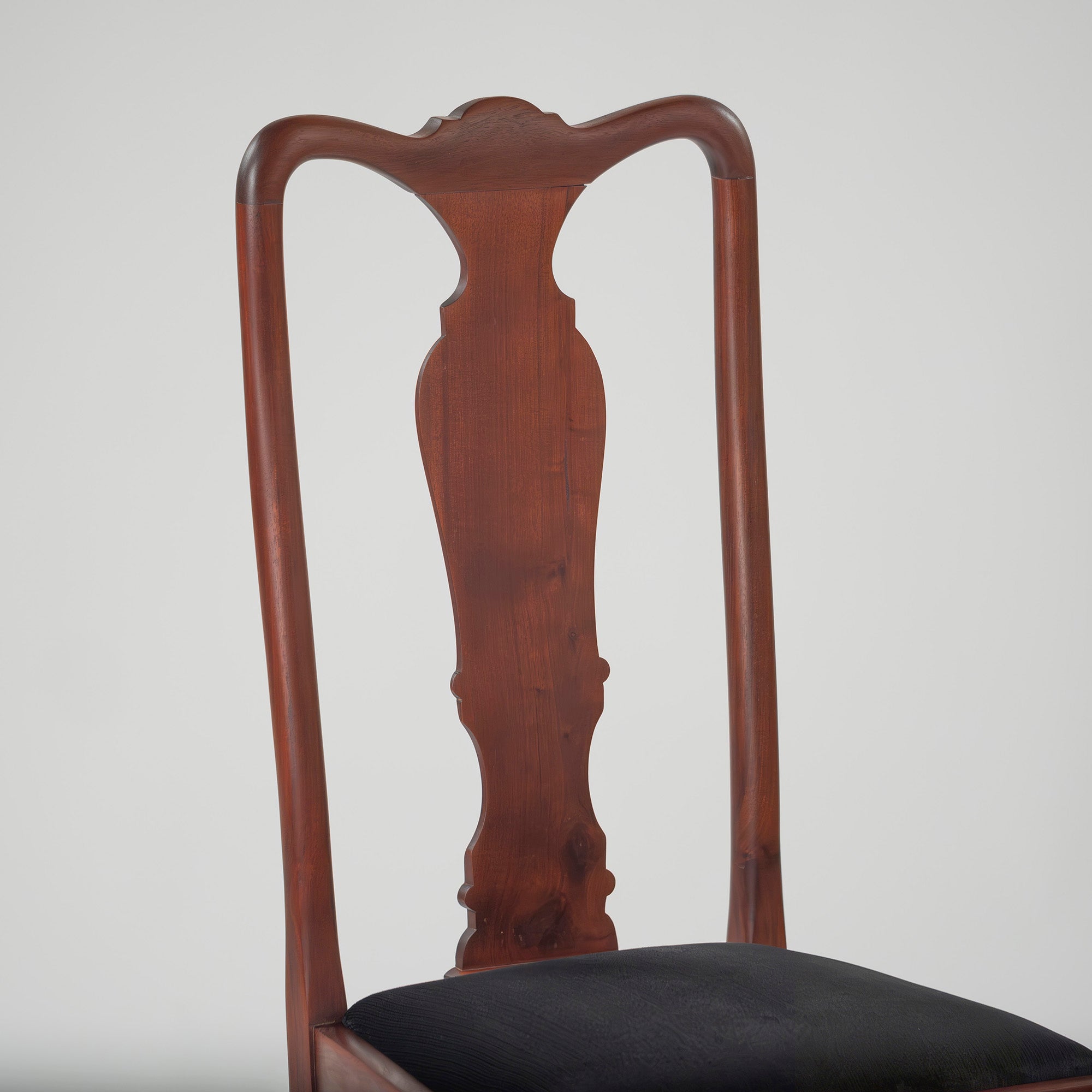 Dining Chair British Antique Queen Anne Chair Mahogany (3) 1930s British Vintage Classic Design Cat Leg