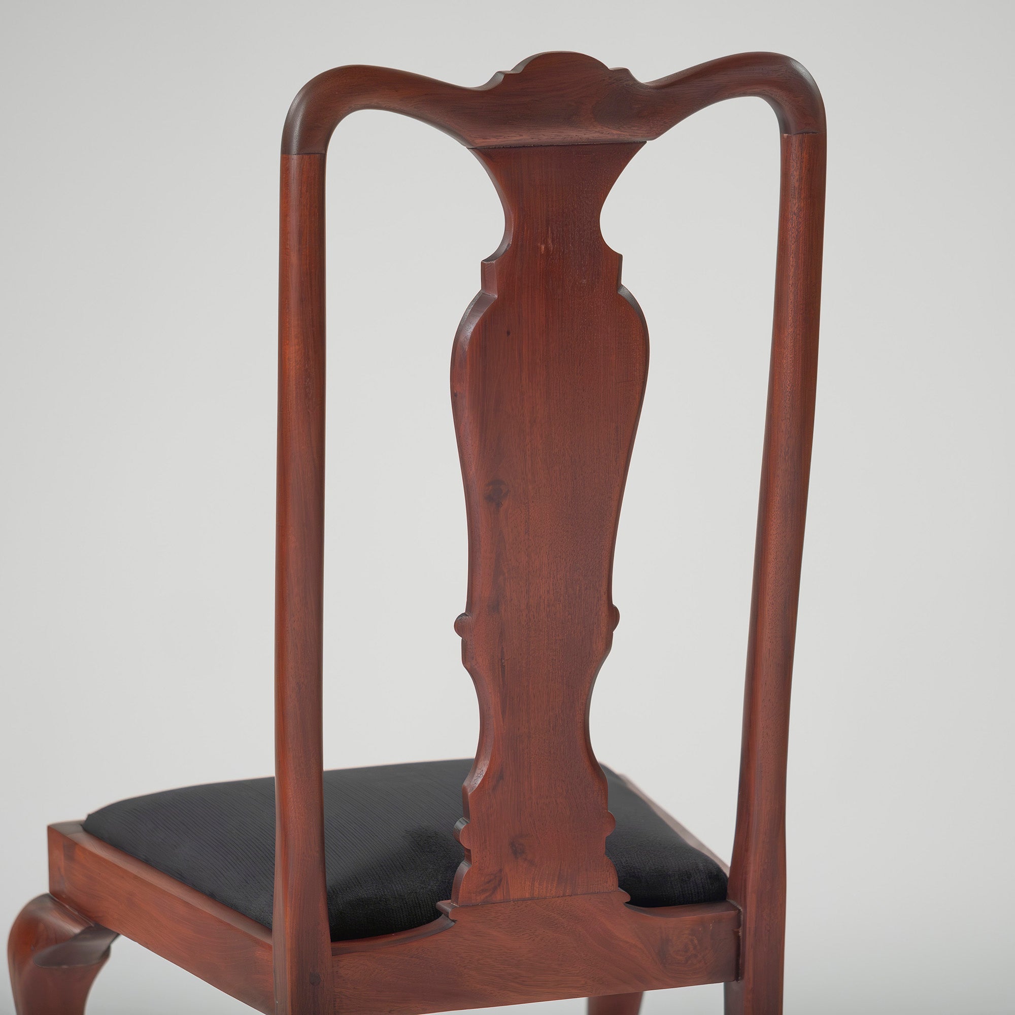 Dining Chair British Antique Queen Anne Chair Mahogany (3) 1930s British Vintage Classic Design Cat Leg