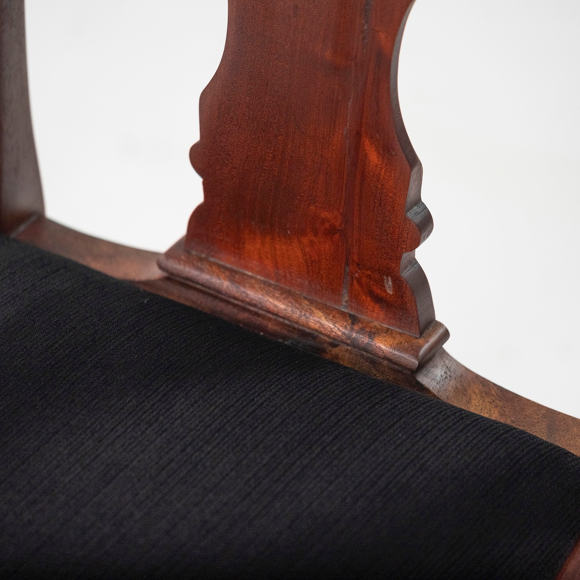 Dining chair, British antique, Queen Anne chair, mahogany (4), 1930s, British vintage, classic design, cabriole legs