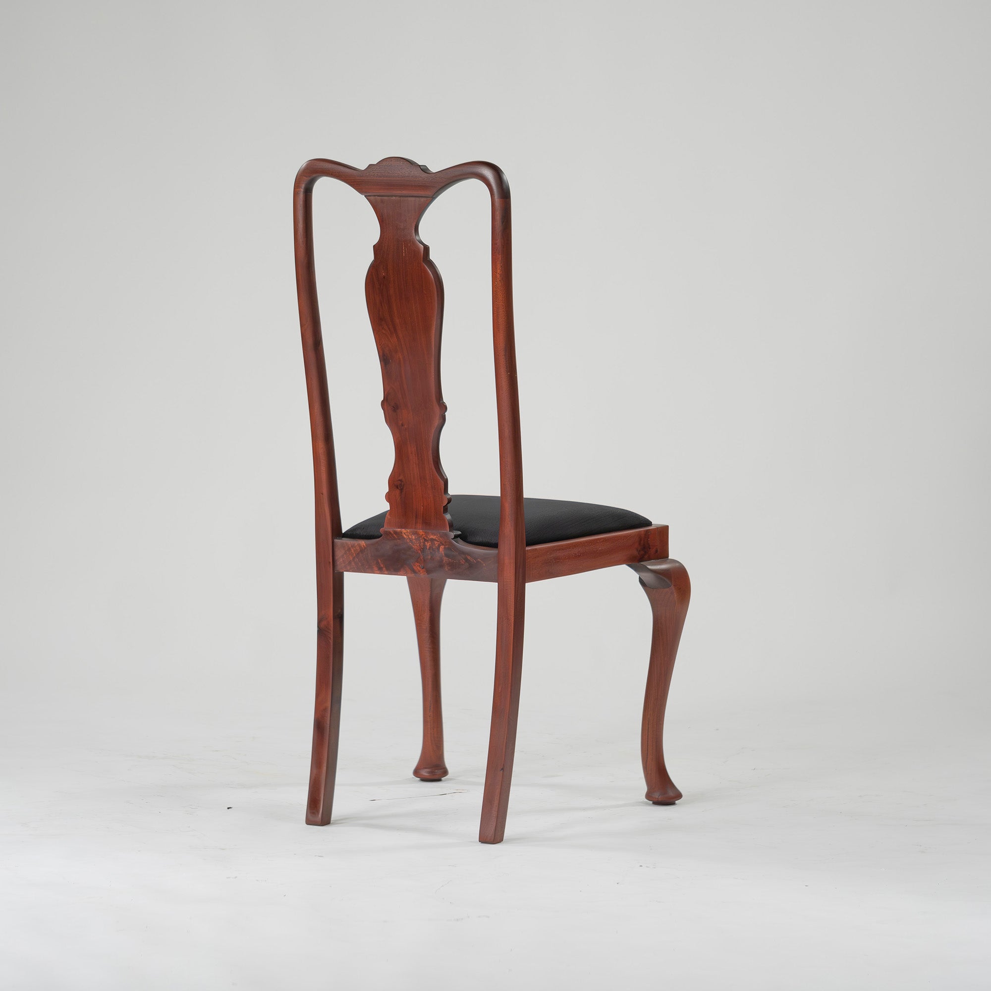 Dining chair, British antique, Queen Anne chair, mahogany (4), 1930s, British vintage, classic design, cabriole legs
