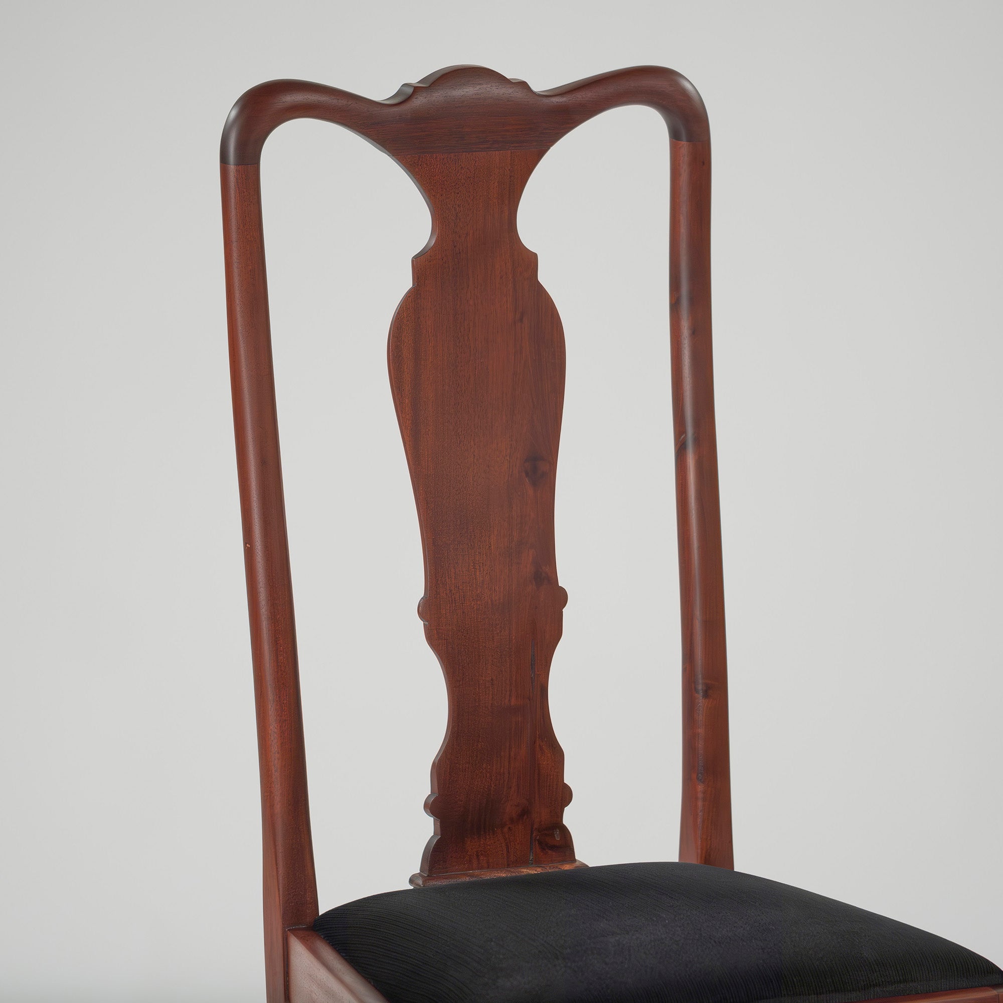 Dining chair, British antique, Queen Anne chair, mahogany (4), 1930s, British vintage, classic design, cabriole legs