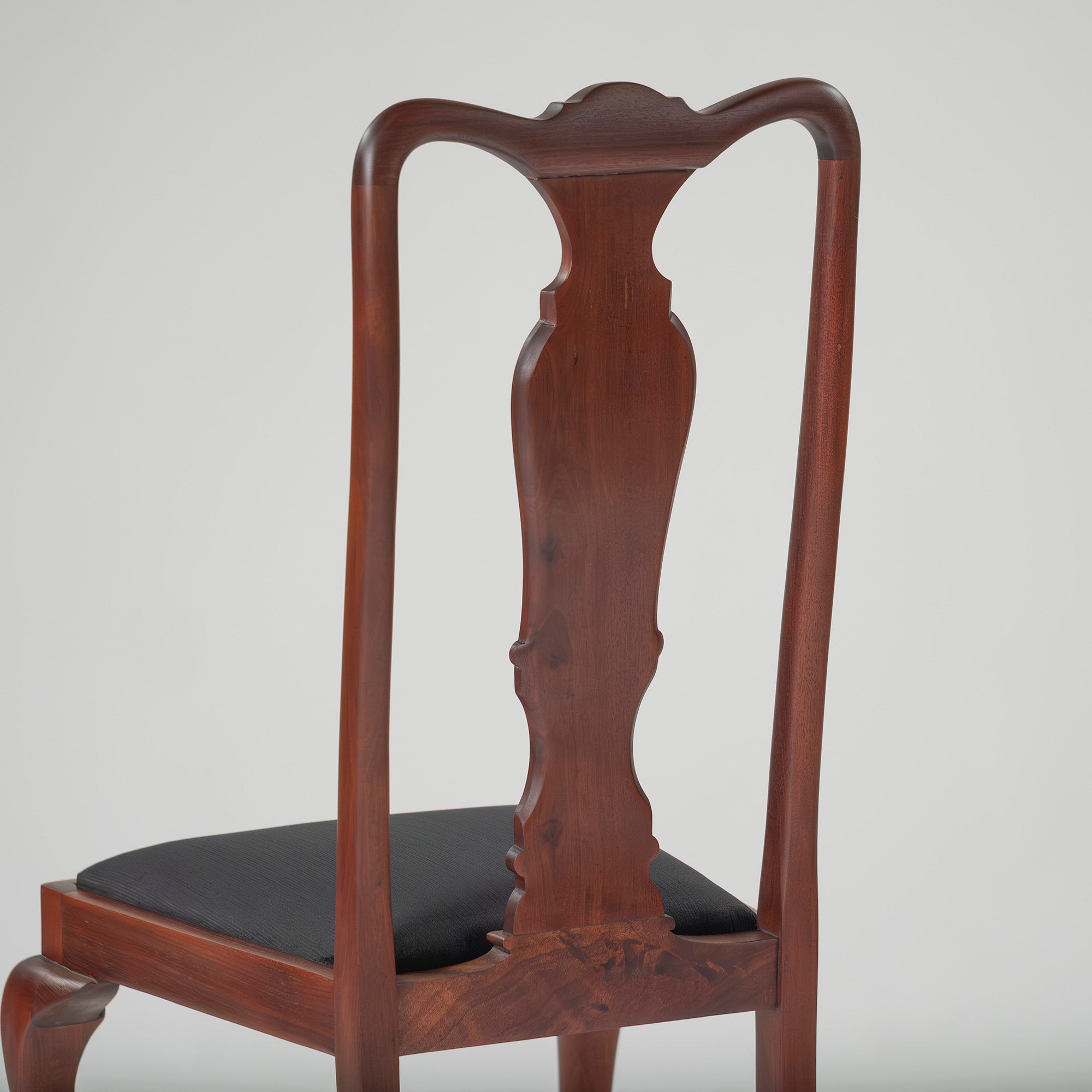 Dining chair, British antique, Queen Anne chair, mahogany (4), 1930s, British vintage, classic design, cabriole legs