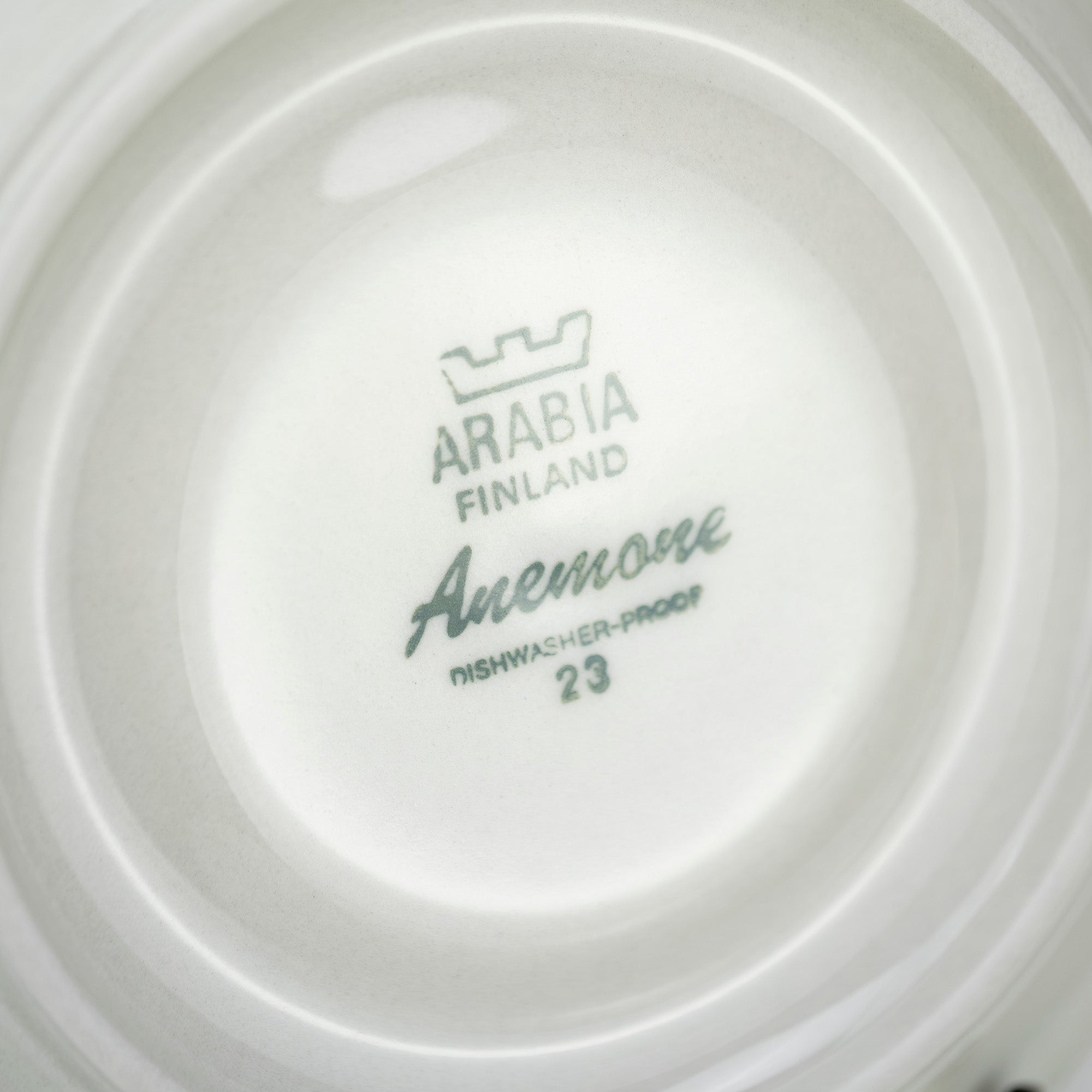 アラビア アネモネ ARABIA anemone モーニングカップ&ソーサー ウラ・プロコッペ 北欧ヴィンテージ (2)