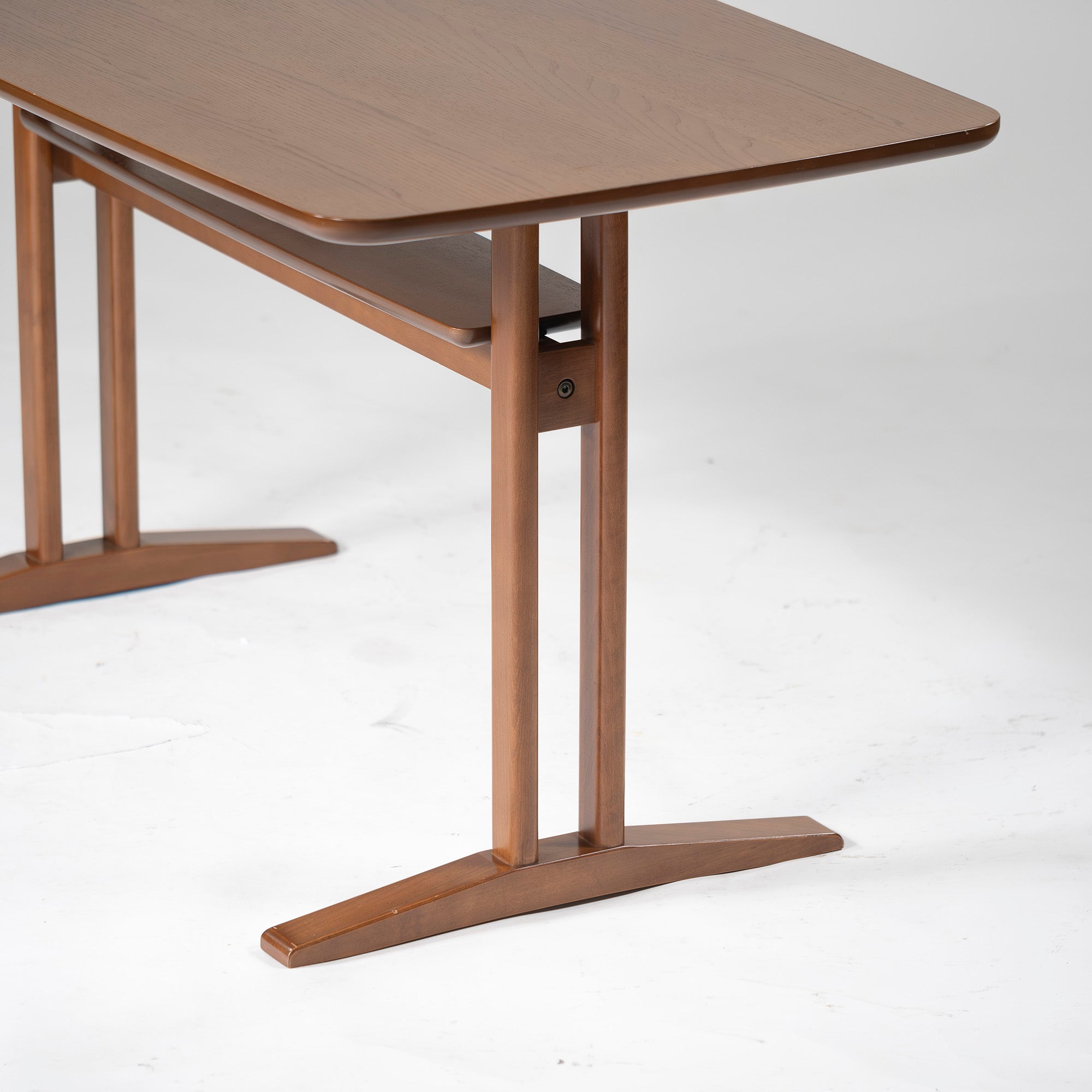 Dining table Karimoku 60+ Cafe table 120 Oak veneer Walnut color LD table Living dining table