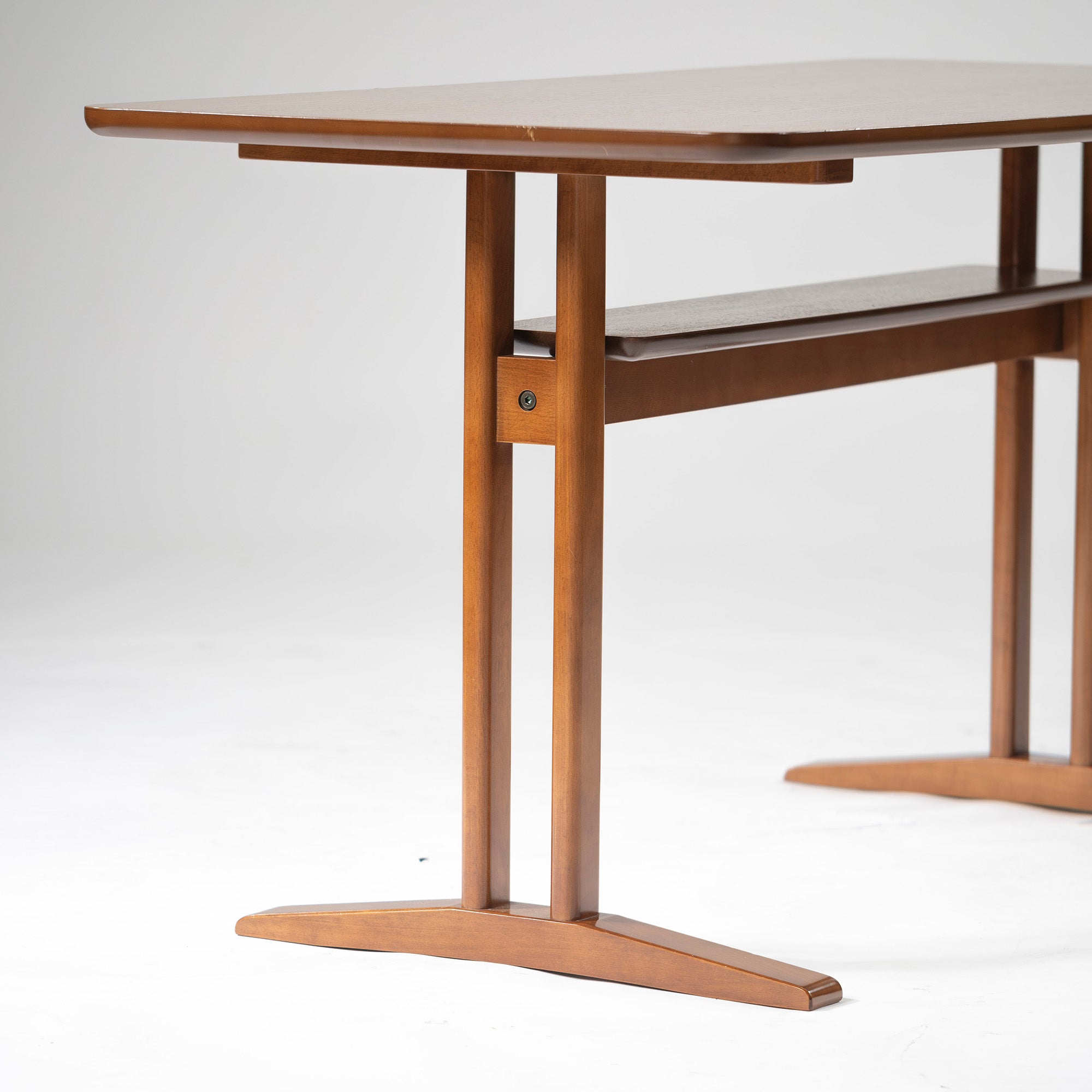 Dining table Karimoku 60+ Cafe table 120 Oak veneer Walnut color LD table Living dining table