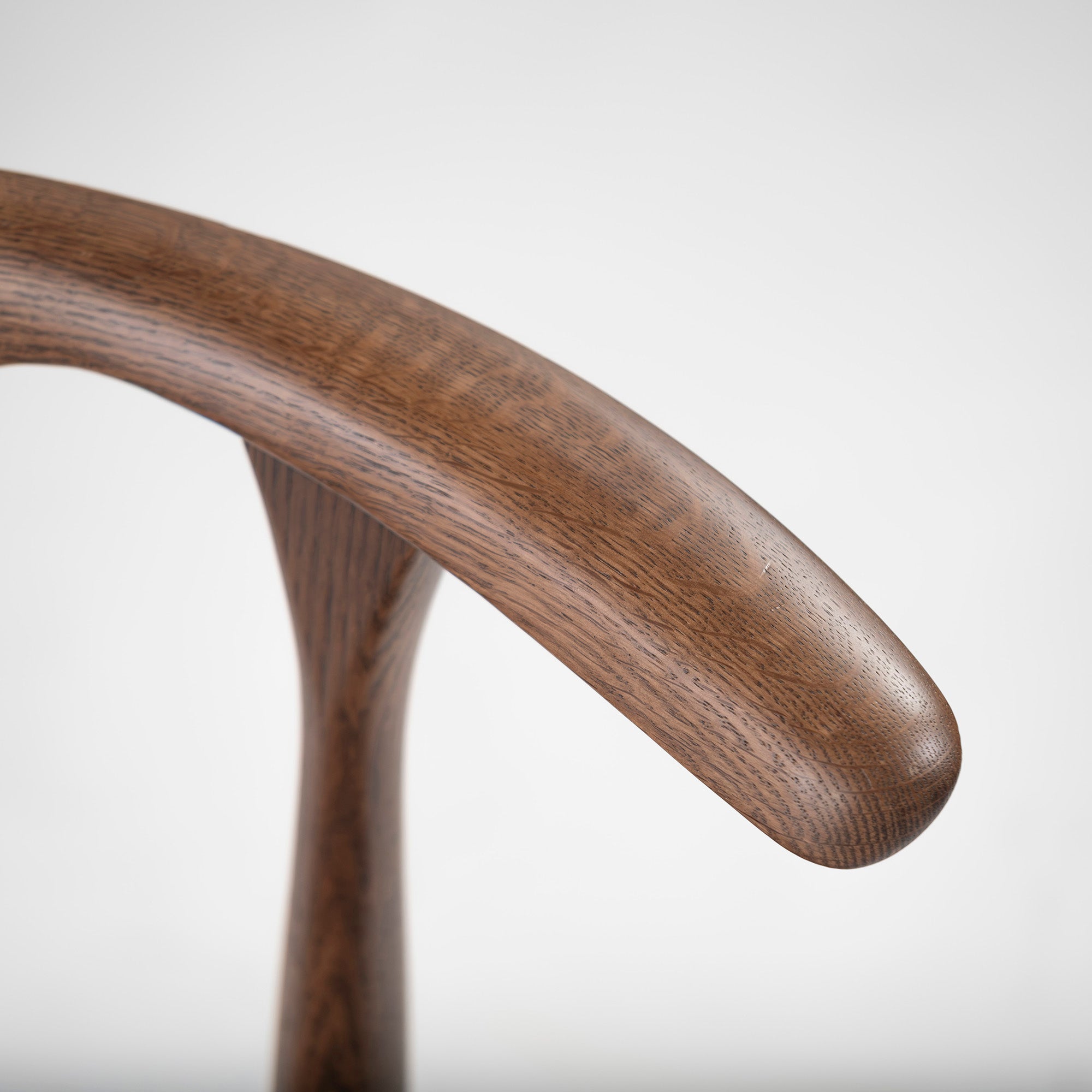 Set of 2 dining chairs by Kashiwa Mokko Rit, oak wood, covered, natural modern, Japanese modern, half arm chair