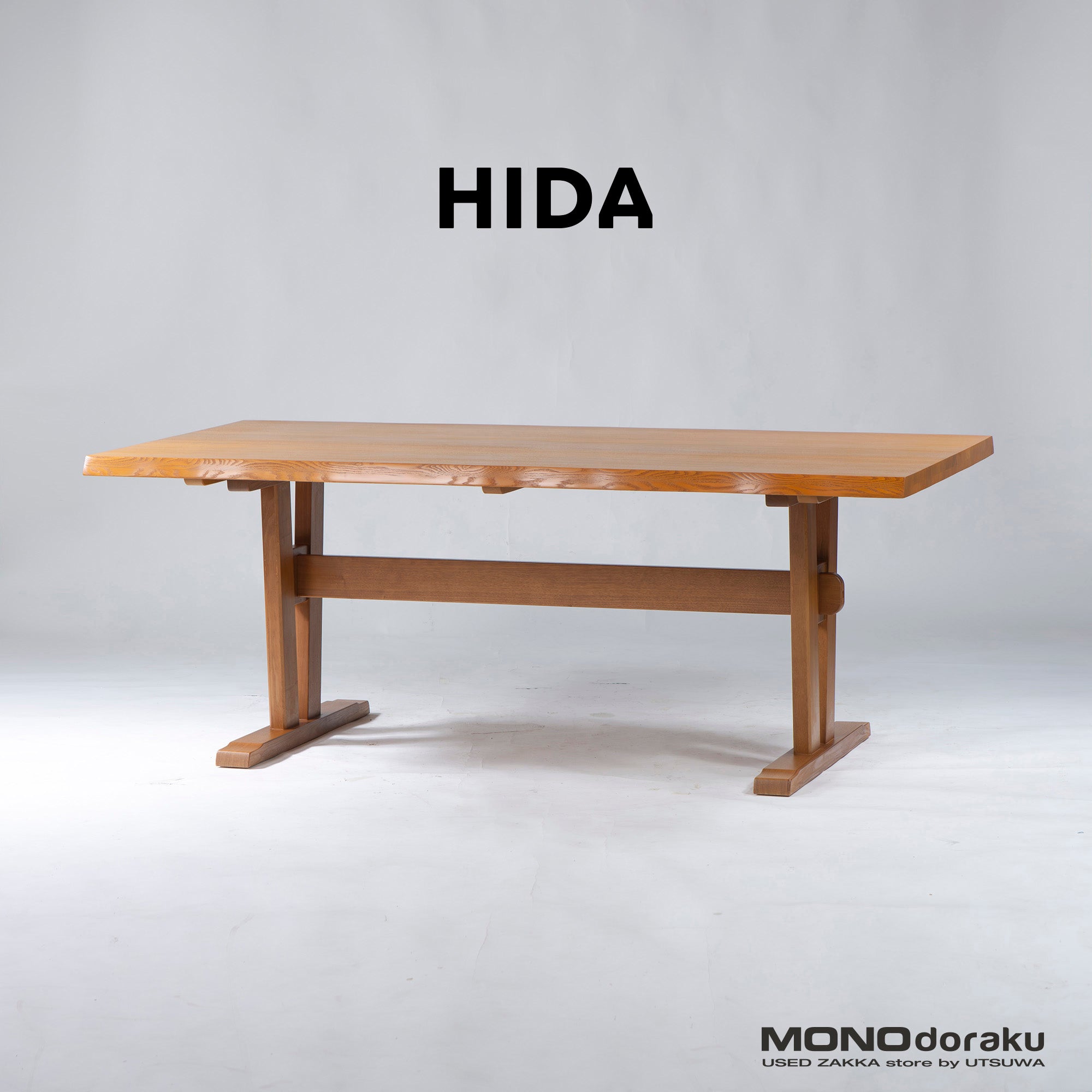 Dining table HIDA Woodpecker Ash wood w180 Barbed look Solid wood Japanese modern Natural modern LD table