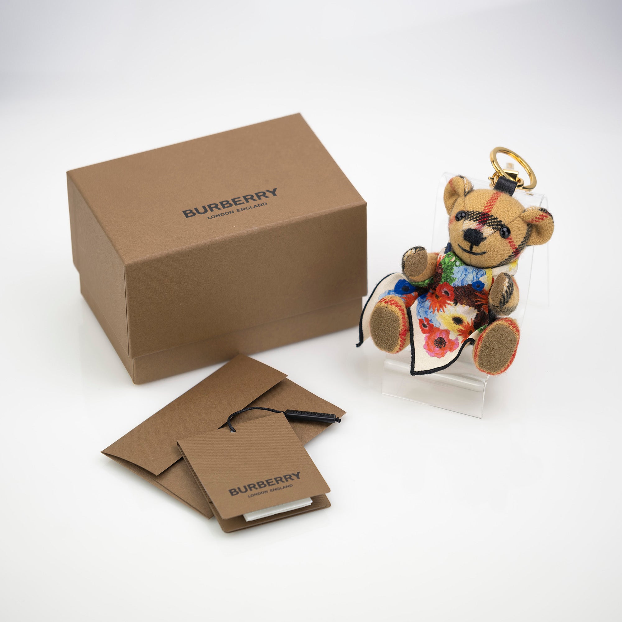 バーバリー BURBERRY トーマスベア バッグチャーム キーホルダー キーリング