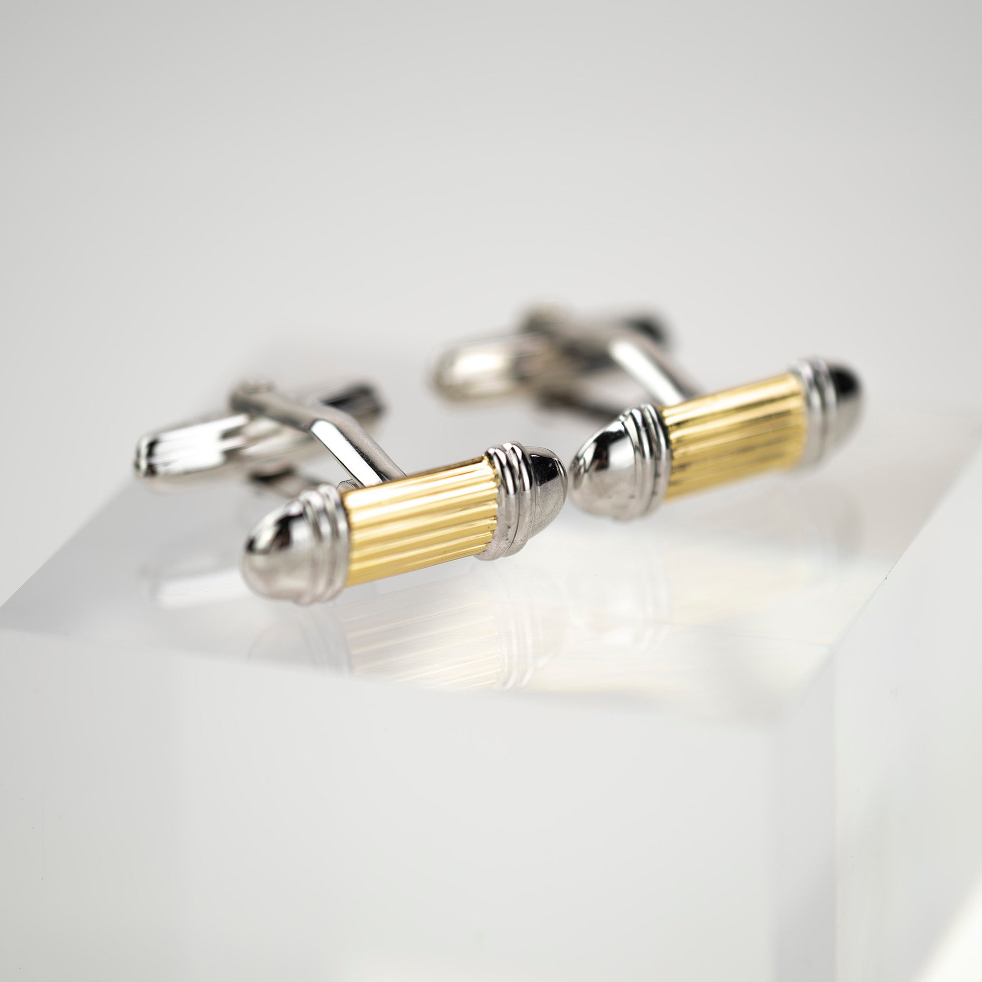 Christian Dior Cufflinks Silver 925 x Gold