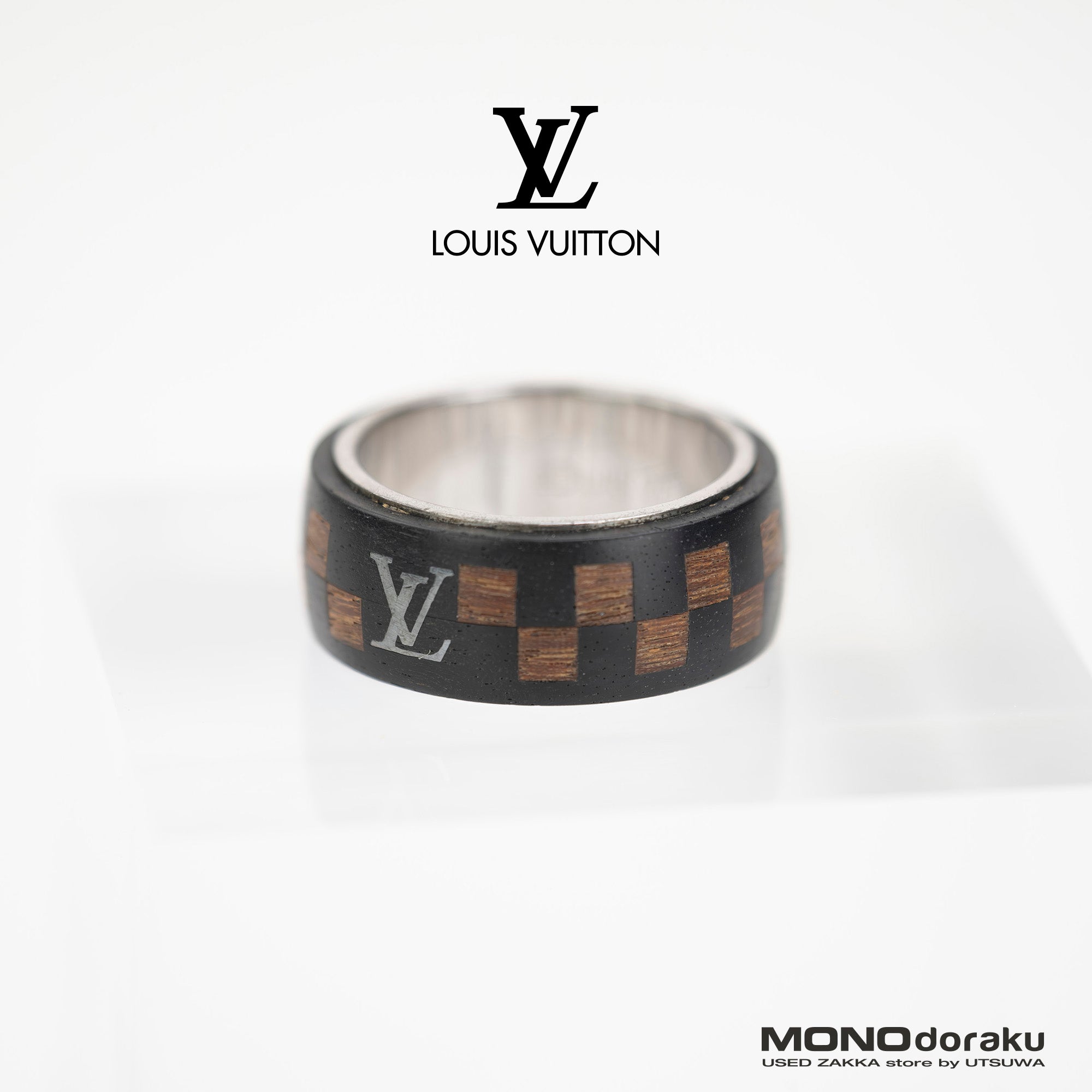 ルイヴィトン ダミエ Louis Vuitton Damier ウッドリング M99167 20号 メンズアクセサリー