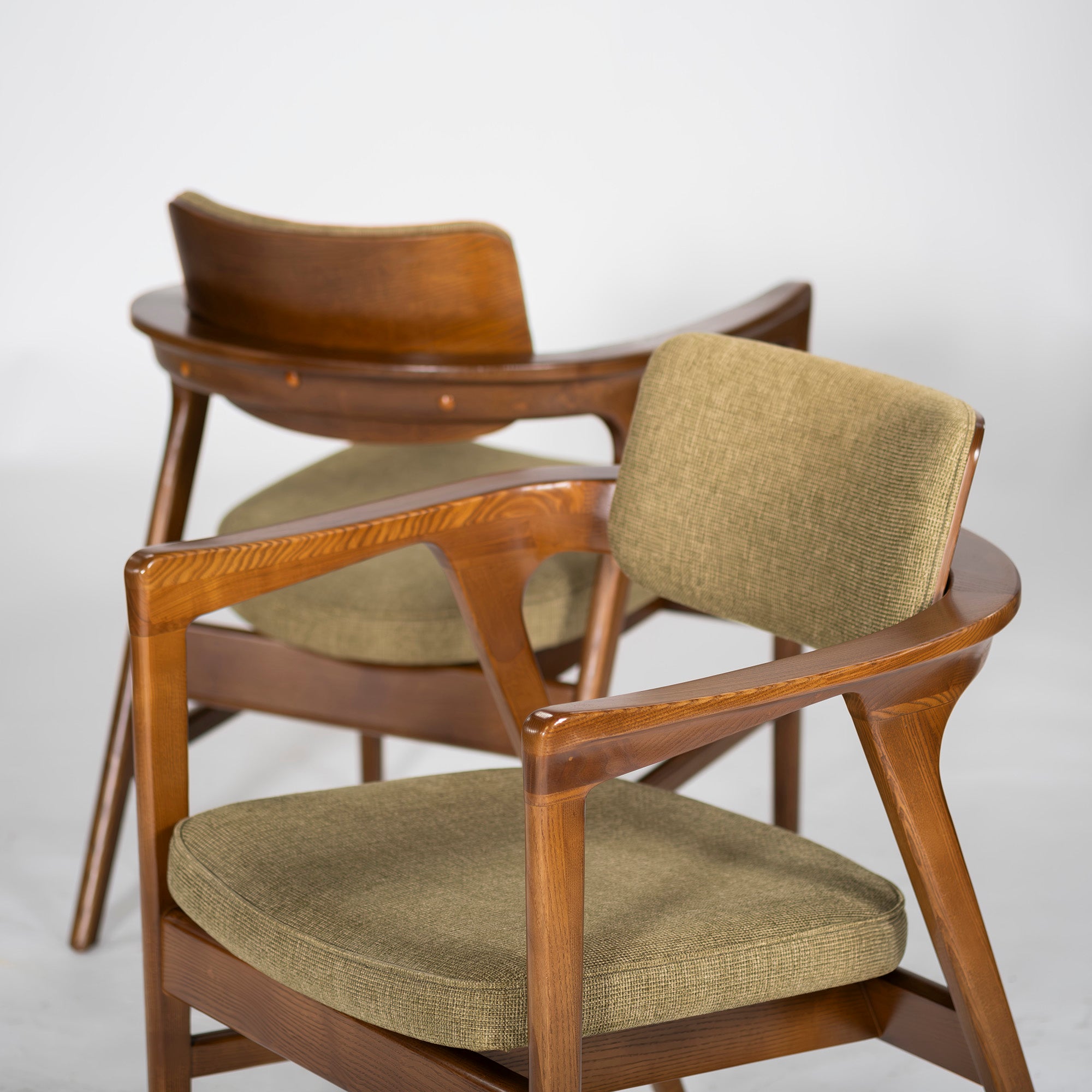 【直接引き取りのみ専用】ラウンジチェア アクメファニチャー ACME Furniture WARNER ワーナー アームチェア3脚セット アッシュ材 ダイニングチェア 西海岸