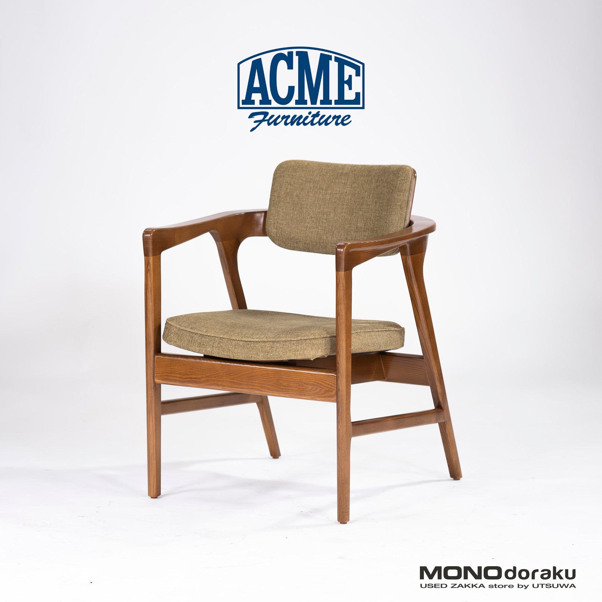 ラウンジチェア アクメファニチャー ACME Furniture WARNER ワーナー アームチェア(3) アッシュ材 ダイニングチェア