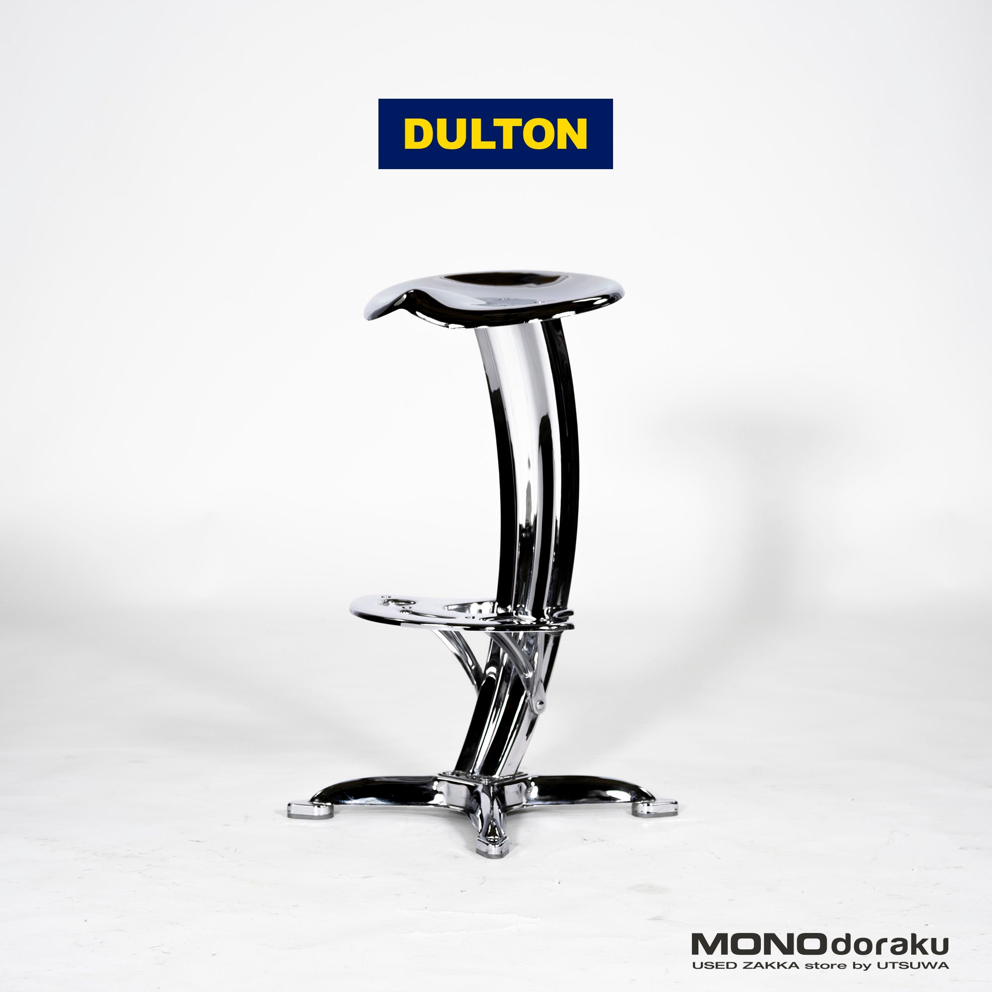 Counter chair DULTON LOTUS bar stool chrome discontinued high stool US vintage