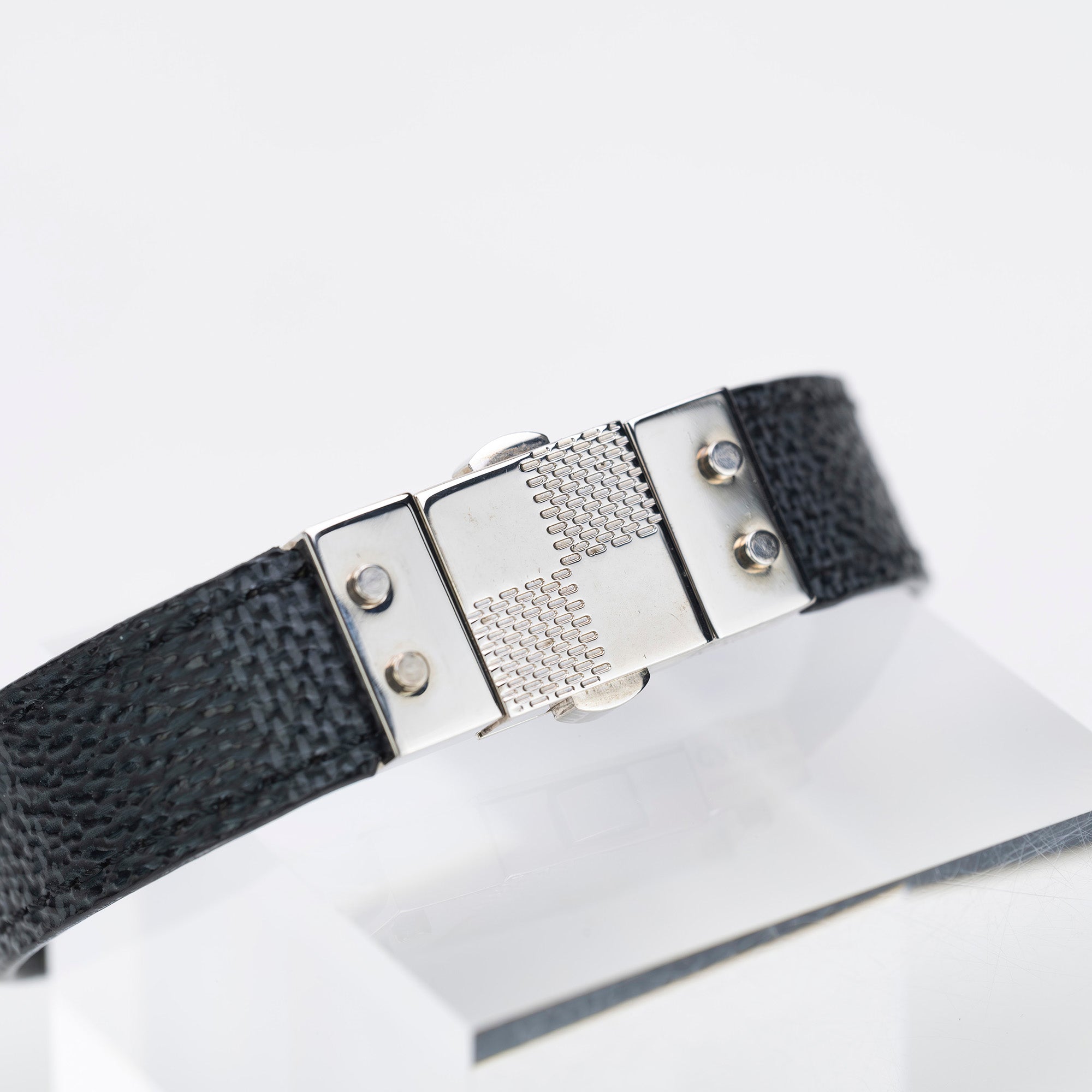 ルイヴィトン ダミエグラフィット Louis Vuitton Damier Graphite ブラスレ チェックイット リバーシブル 18サイズ メンズアクセサリー