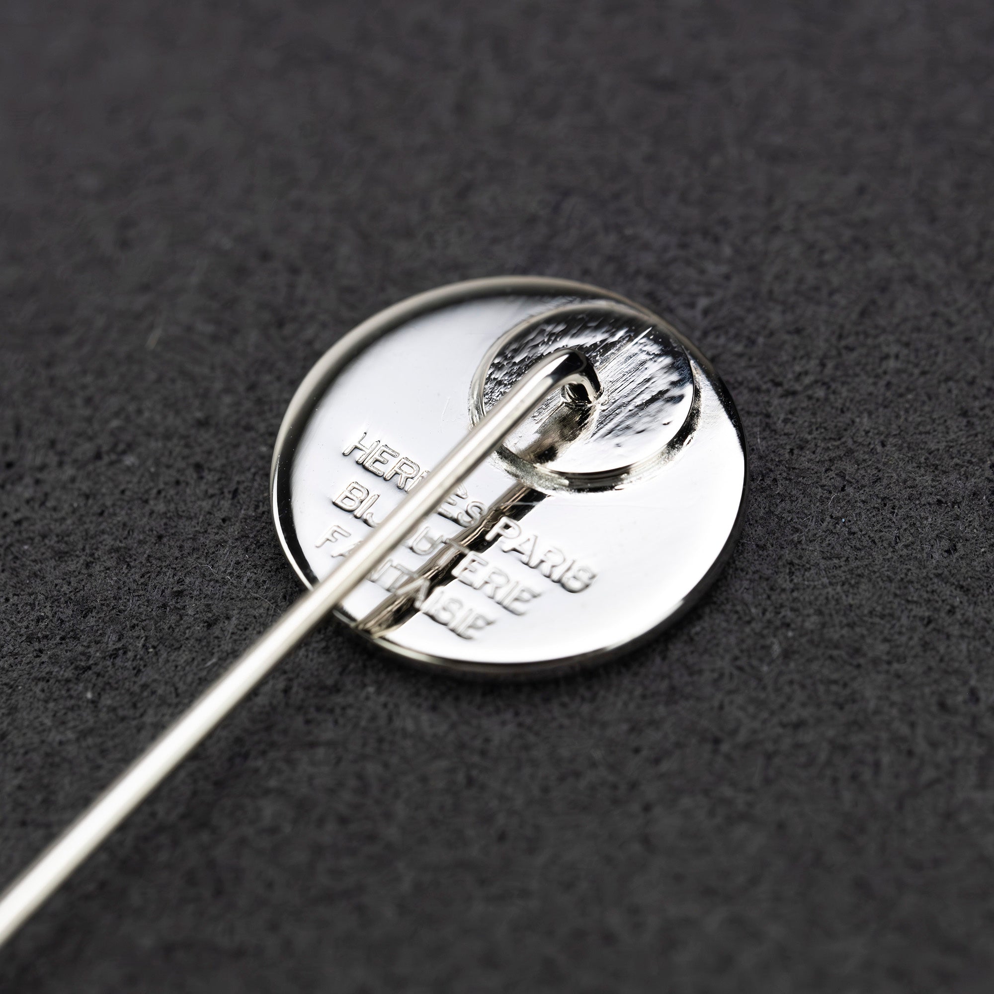 HERMES Serie Pin Brooch Stick Pin Hat Pin Silver
