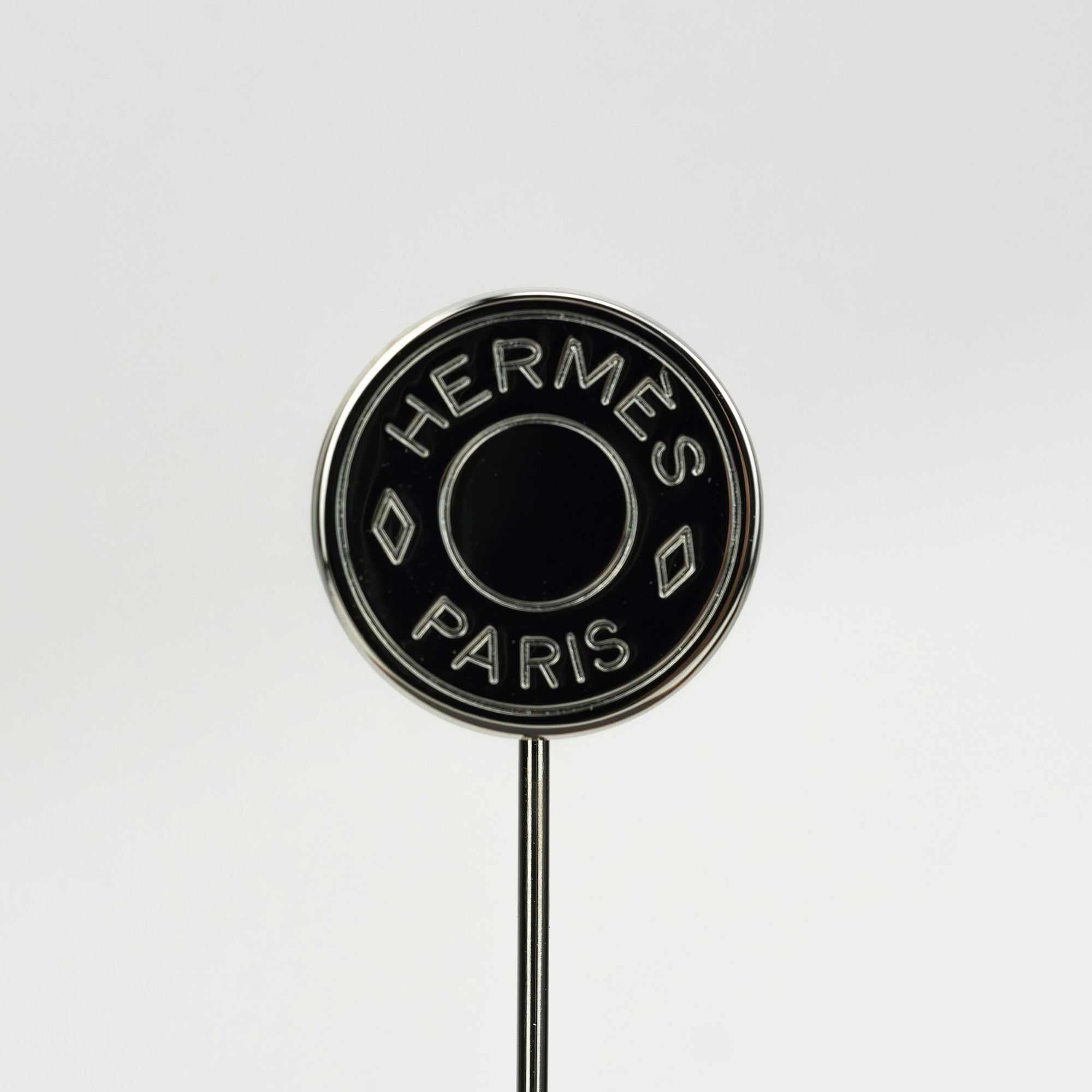 HERMES Serie Pin Brooch Stick Pin Hat Pin Silver