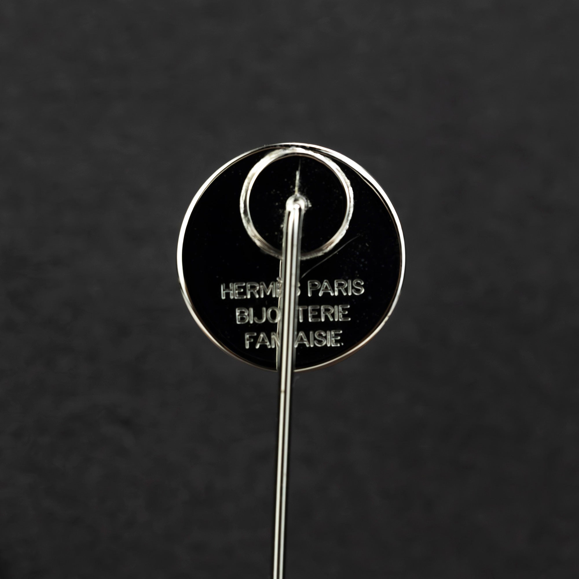 HERMES Serie Pin Brooch Stick Pin Hat Pin Silver